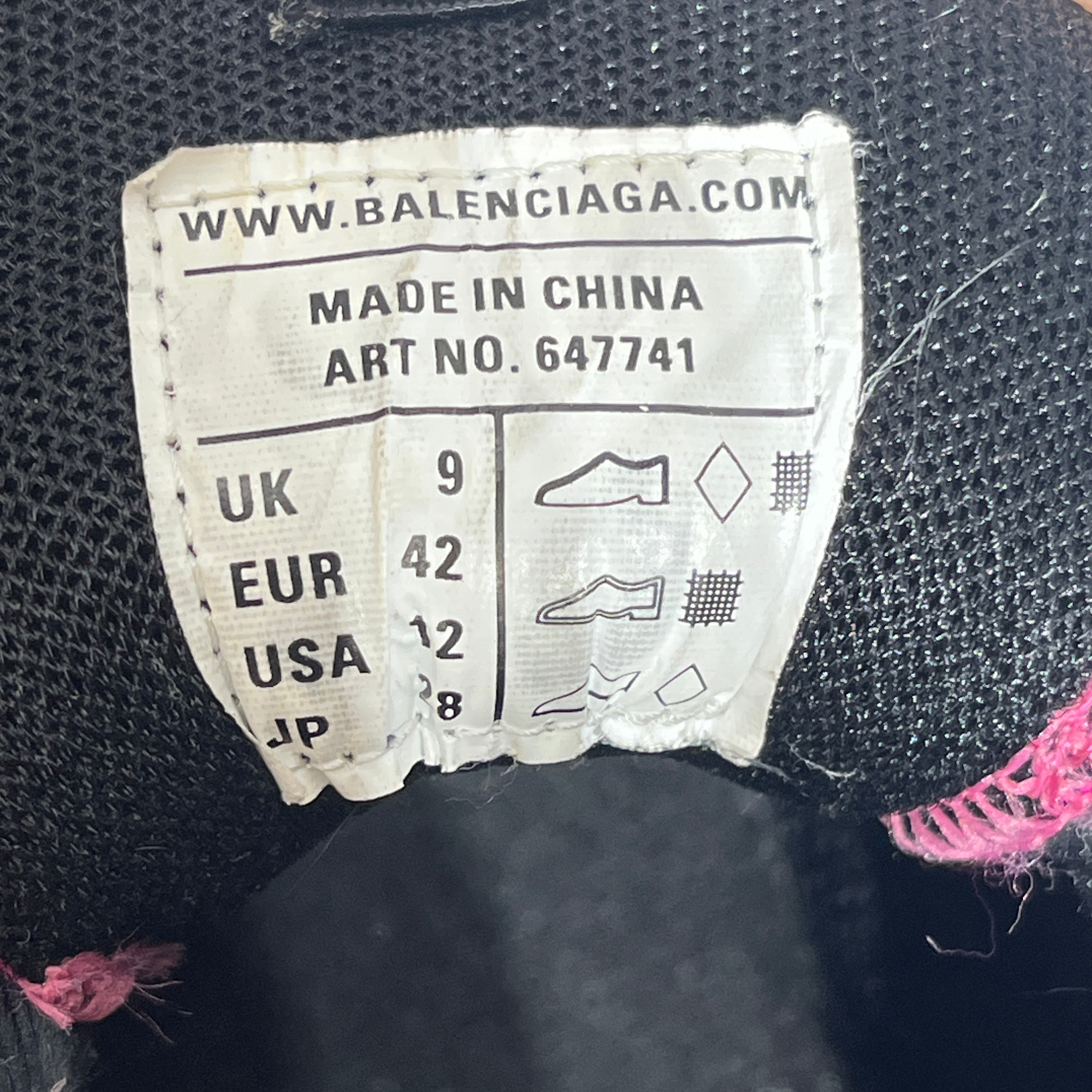 BALENCIAGA/Low-Sneakers/US 12/Cotton/PNK/TRACK CLEAR SOLE DARK PINK view 10