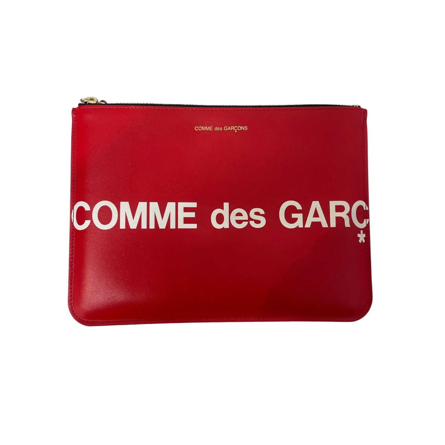 COMME des GARCONS/Wallet/Leather/RED/L's/zip pouch view 1