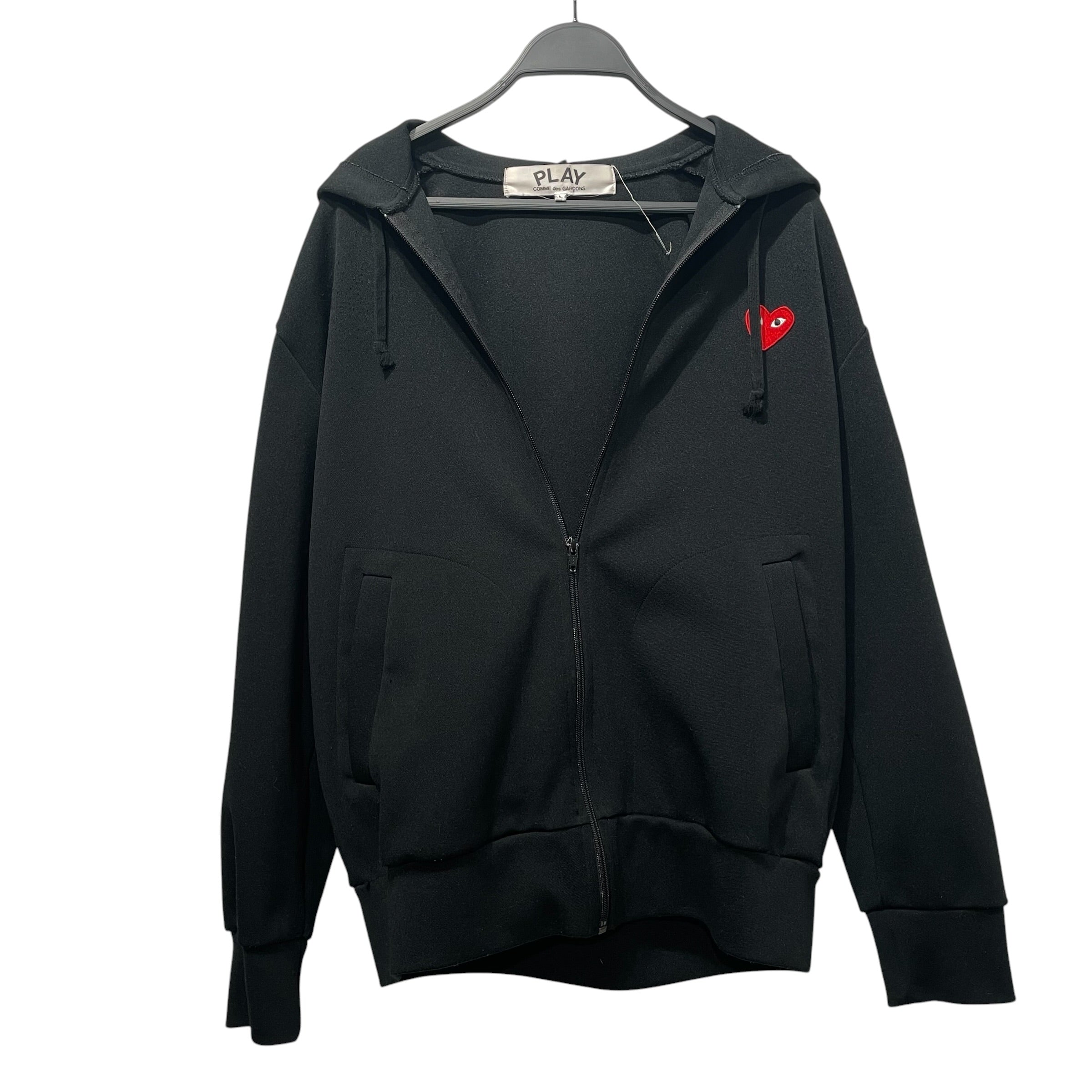 PLAY COMME des GARCONS/Zip Up Hoodie/L/BLK/ view 1