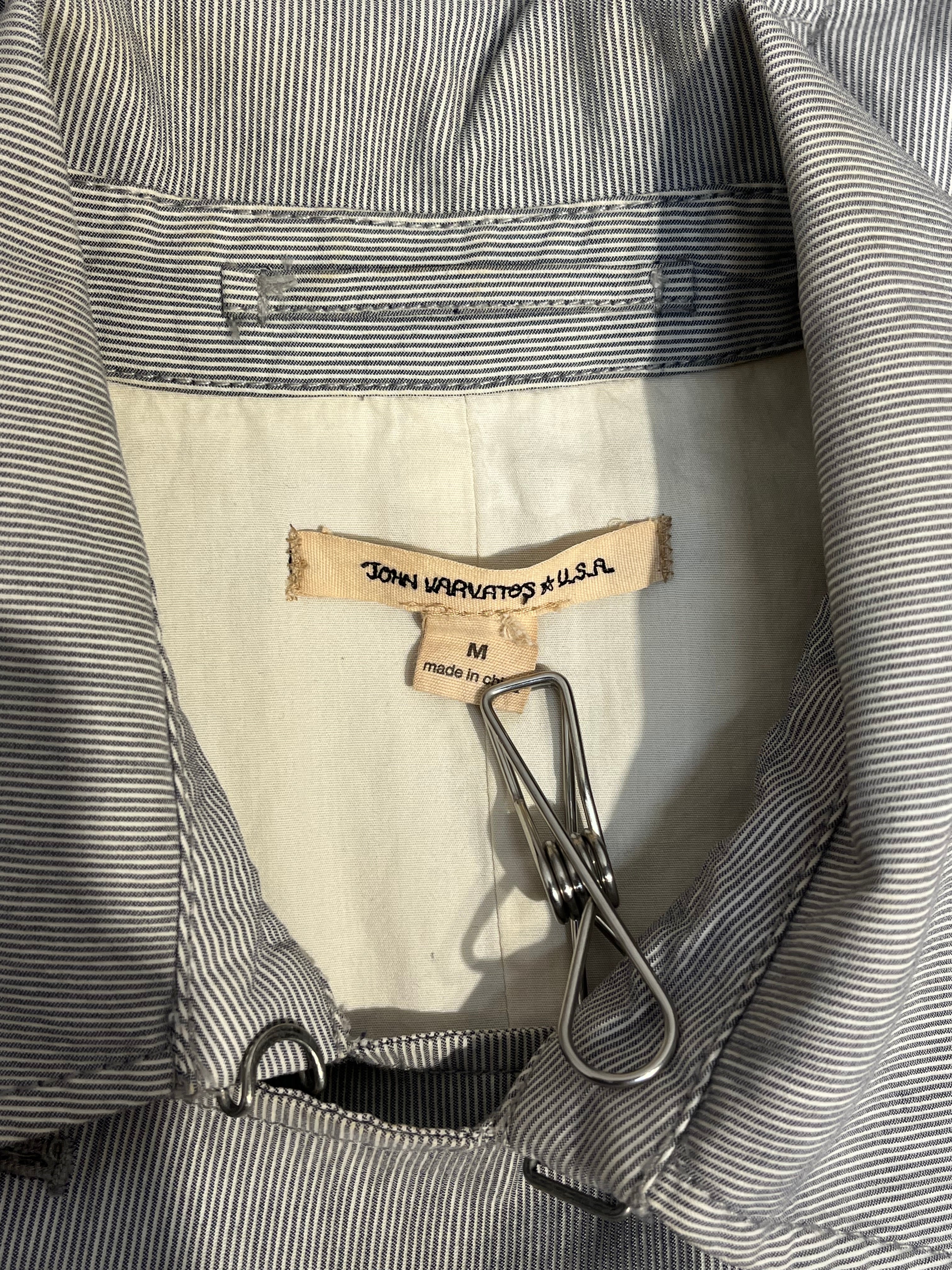 JOHN VARVATOS USA/Jacket/M/Cotton/GRY/Stripe/DOUBLE BREASTED-NAPOLEAN view 5
