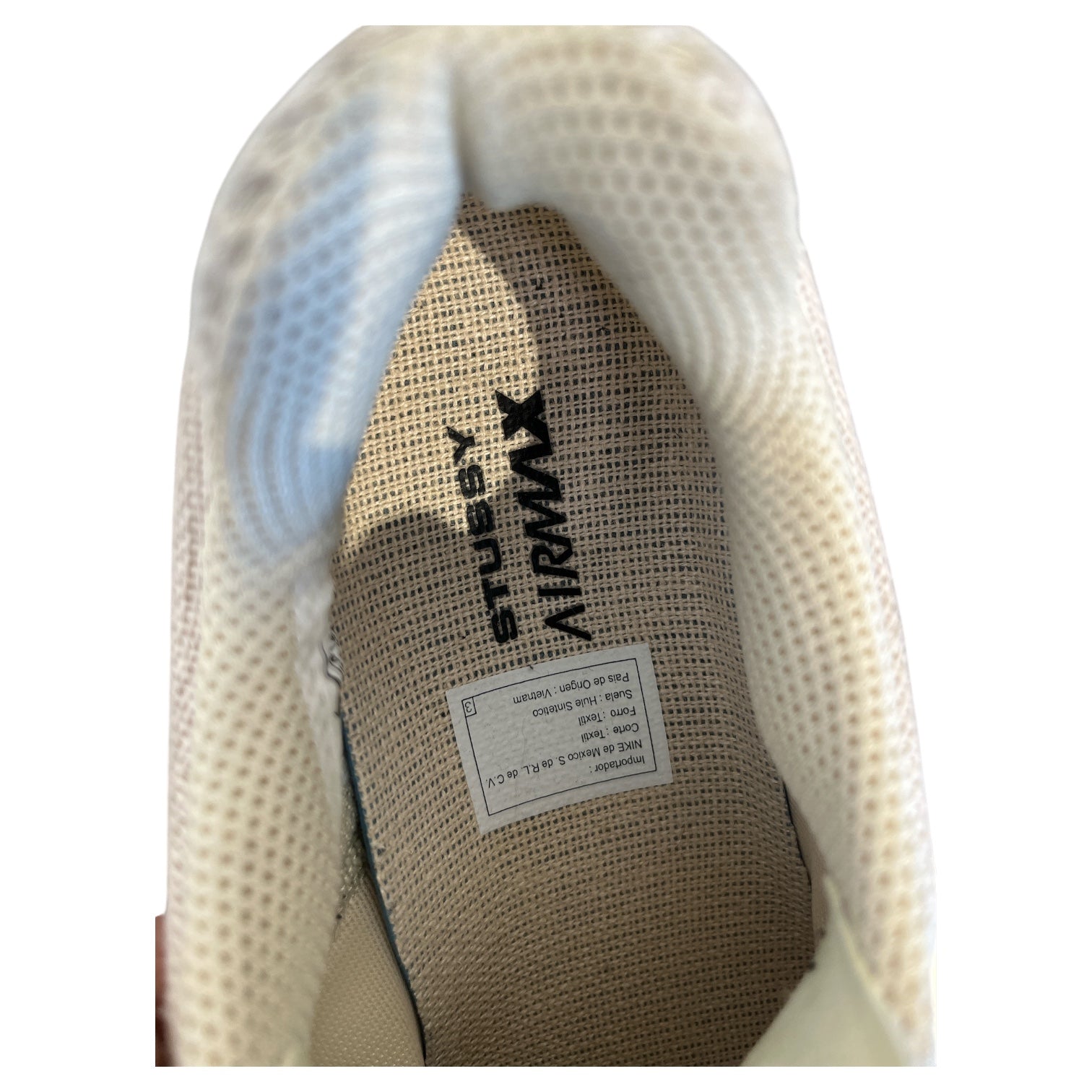 STUSSY/NIKE/Low-Sneakers/US 7/Cotton/CRM/WAFFLE SKIN view 6