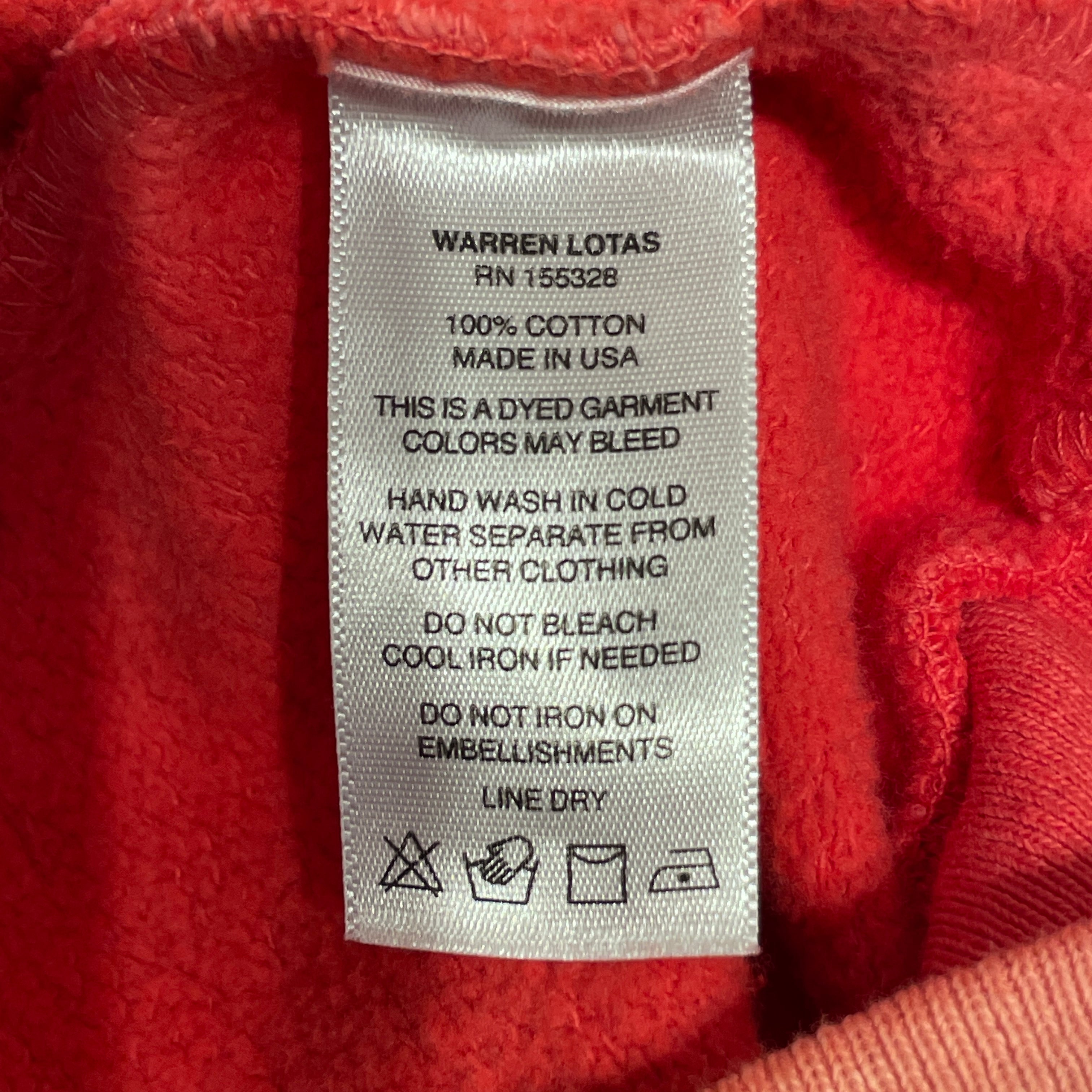 WARREN LOTAS/Hoodie/L/All Over Print/Cotton/MLT/"SIT DOWN" view 3