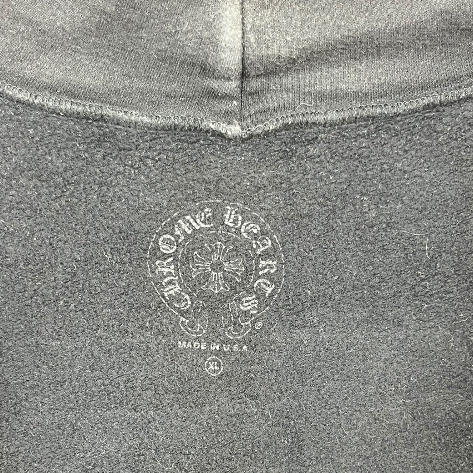 CHROME HEARTS/Hoodie/XL/Graphic/Cotton/BLK/USA FLAG GRAPHIC view 3
