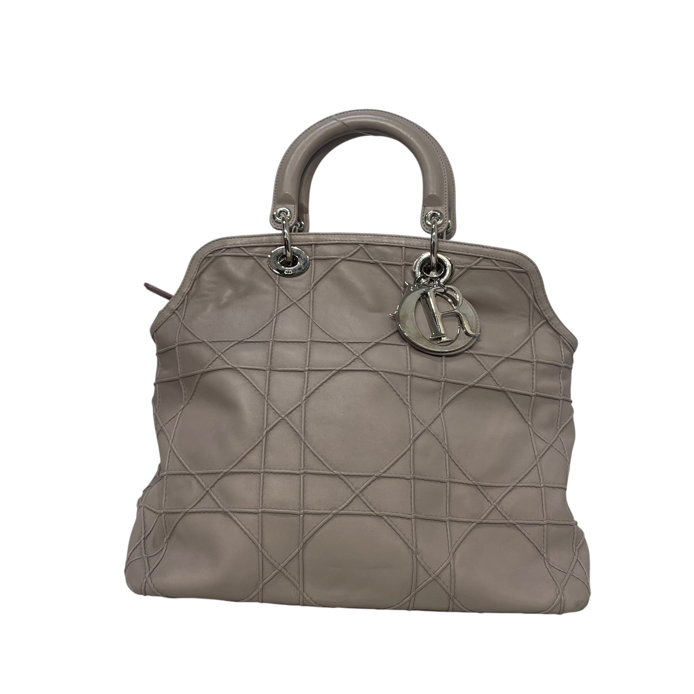 Christian Dior/Hand Bag/Leather/GRY/granville tote view 1