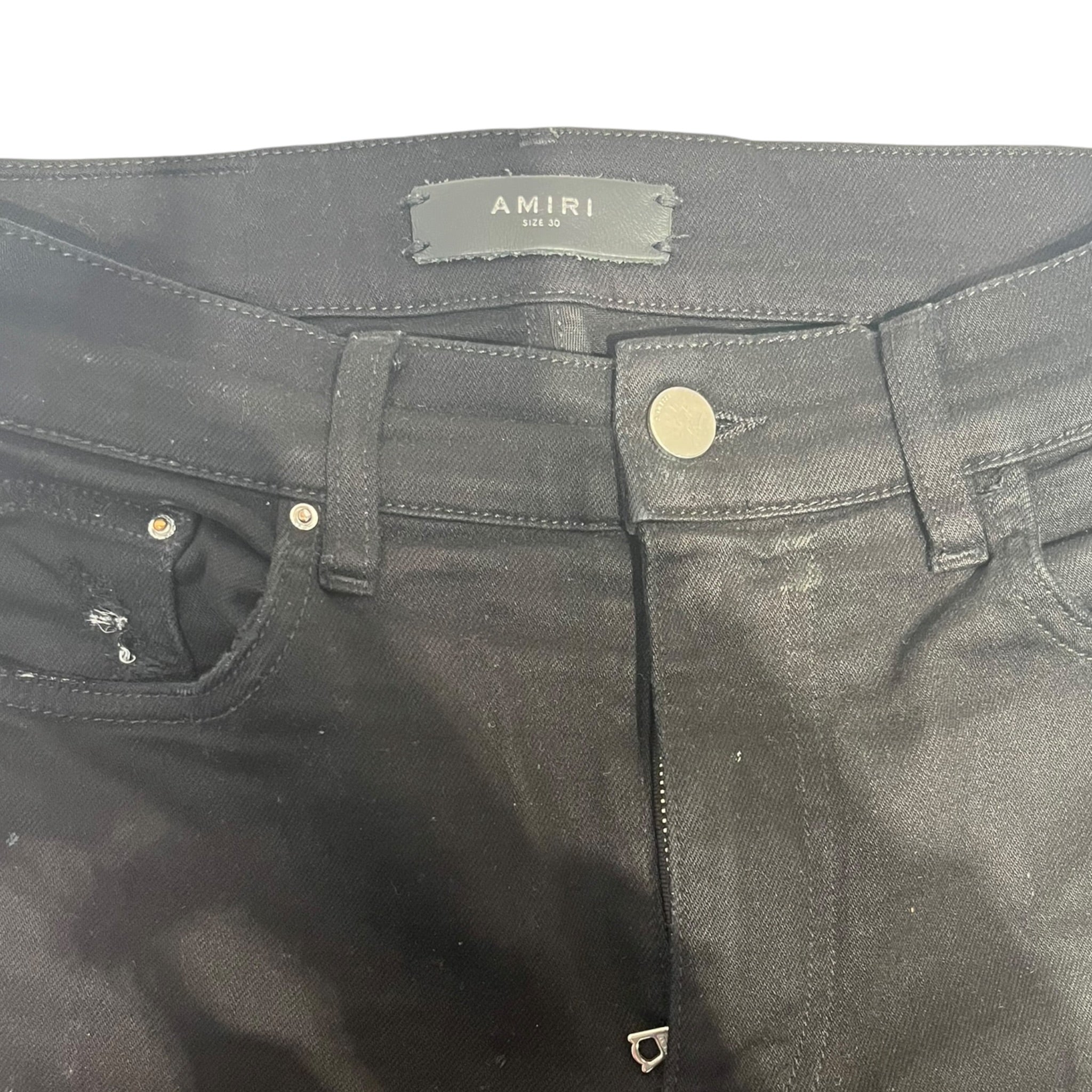 AMIRI/Skinny Pants/30/Denim/BLK/Stripe/Red Stripe view 4