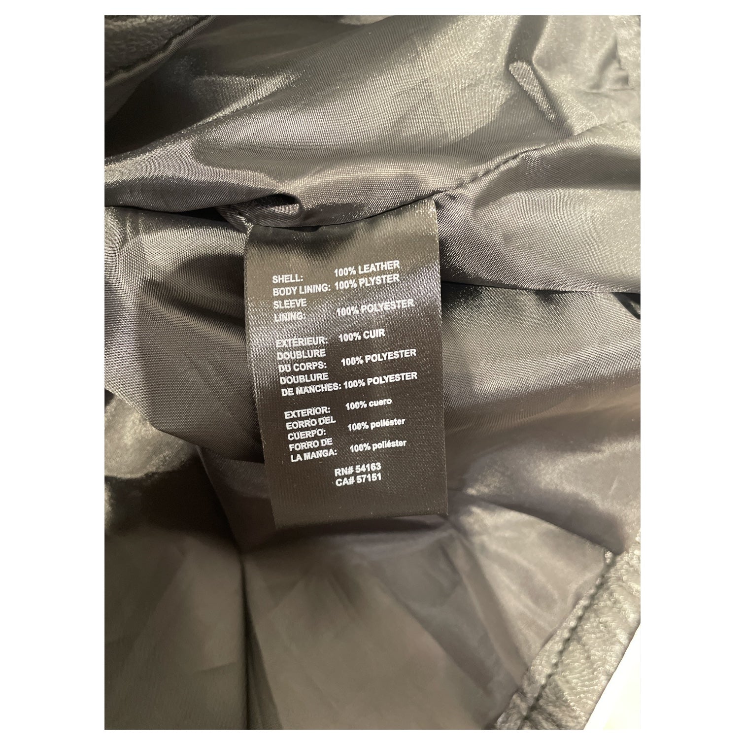 KARL LAGERFELD/Leather Jkt/S/Leather/BLK/Lagerfeld Moto Jacket view 4