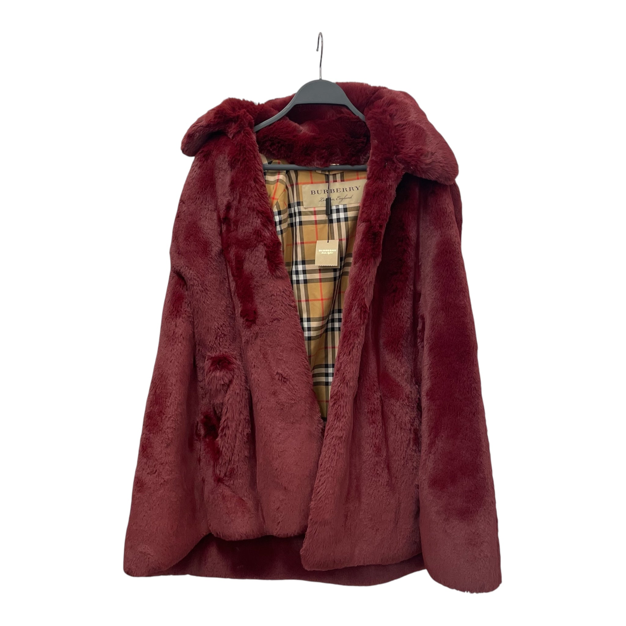 BURBERRY LONDON/Coat/S/Fake Fur/BRD/ view 1