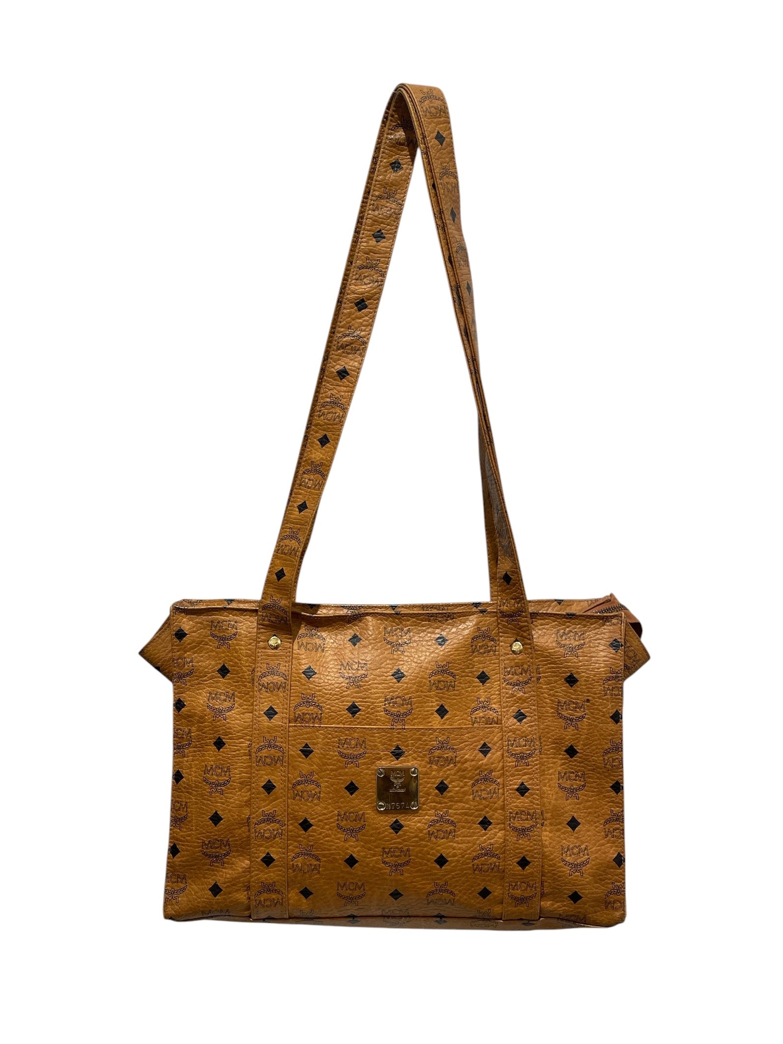 MCM/Tote Bag/Monogram/Leather/CML/visetos tote view 1