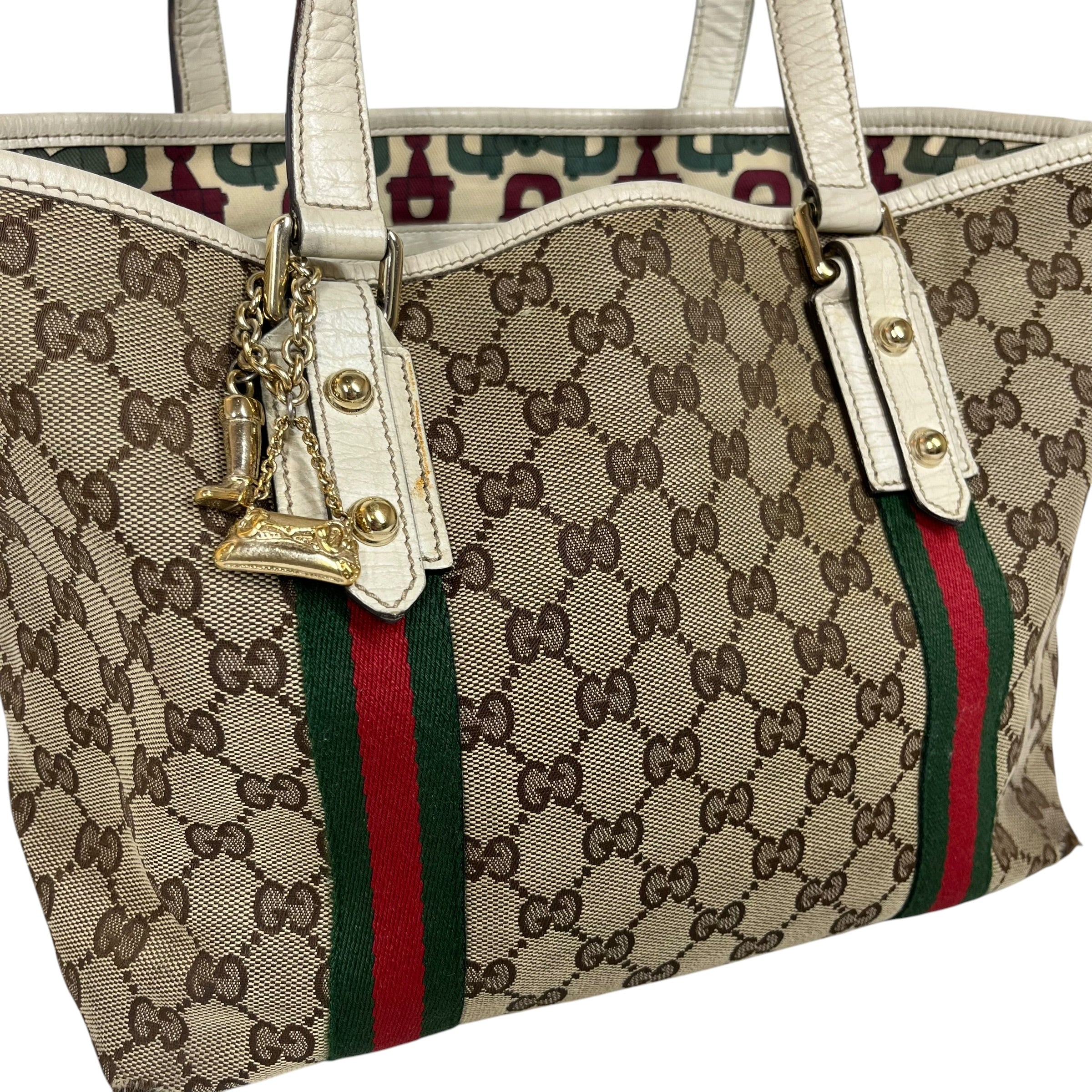 GUCCI/Bag/Monogram/Cotton/BEG/JOLICOEUR view 6