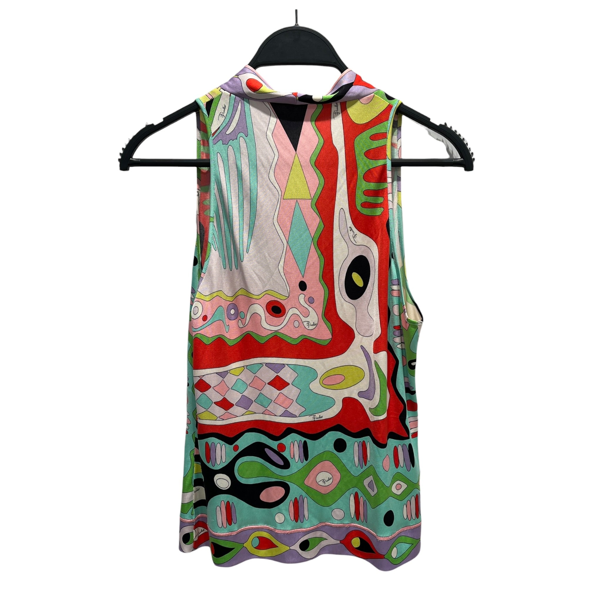 EMILIO PUCCI/SL Blouse/S/Graphic/Silk/MLT/graphic print blouse view 2