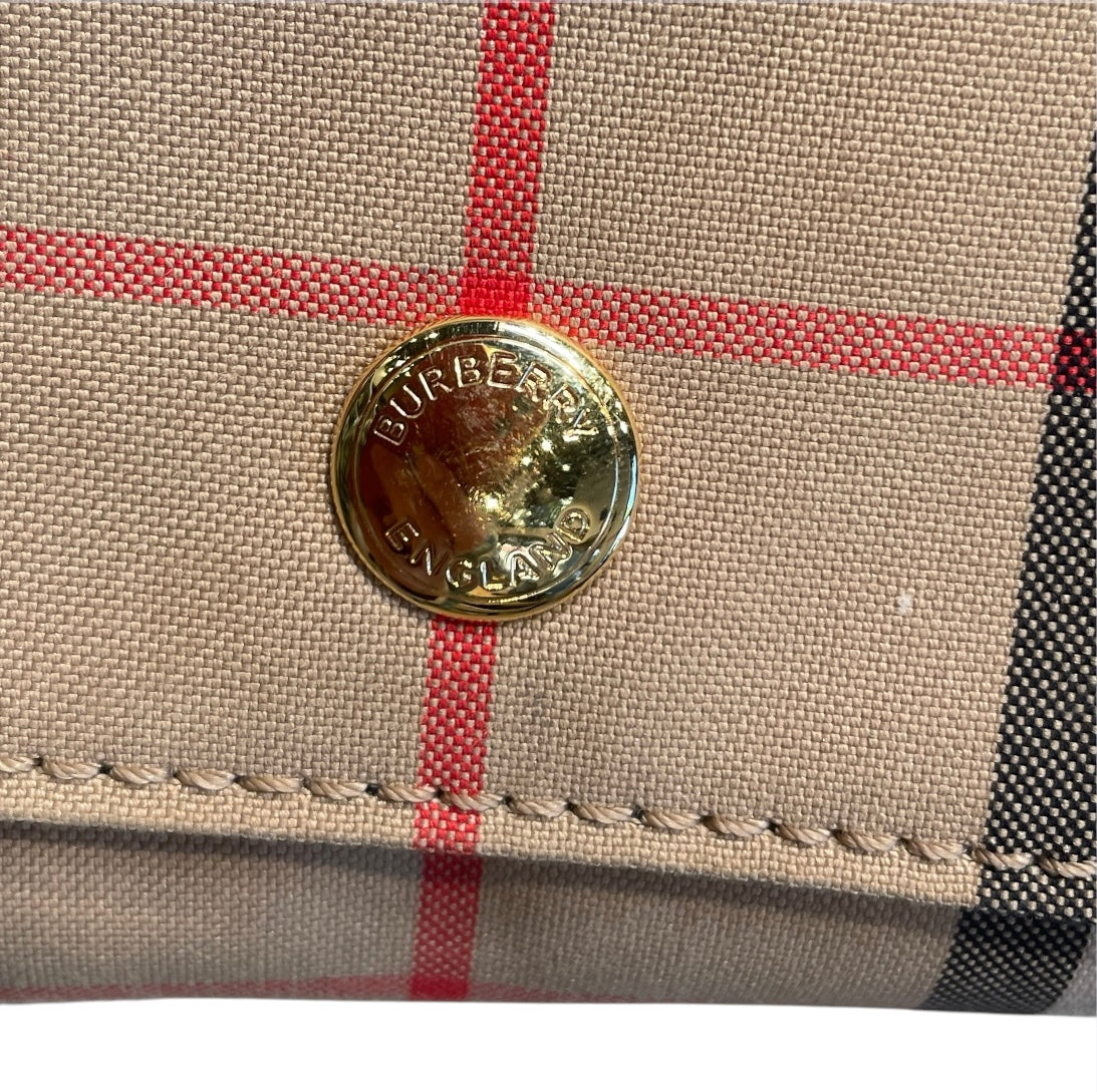 BURBERRY/Cross Body Bag/Plaid/Cotton/BEG/HACKBERRY view 4