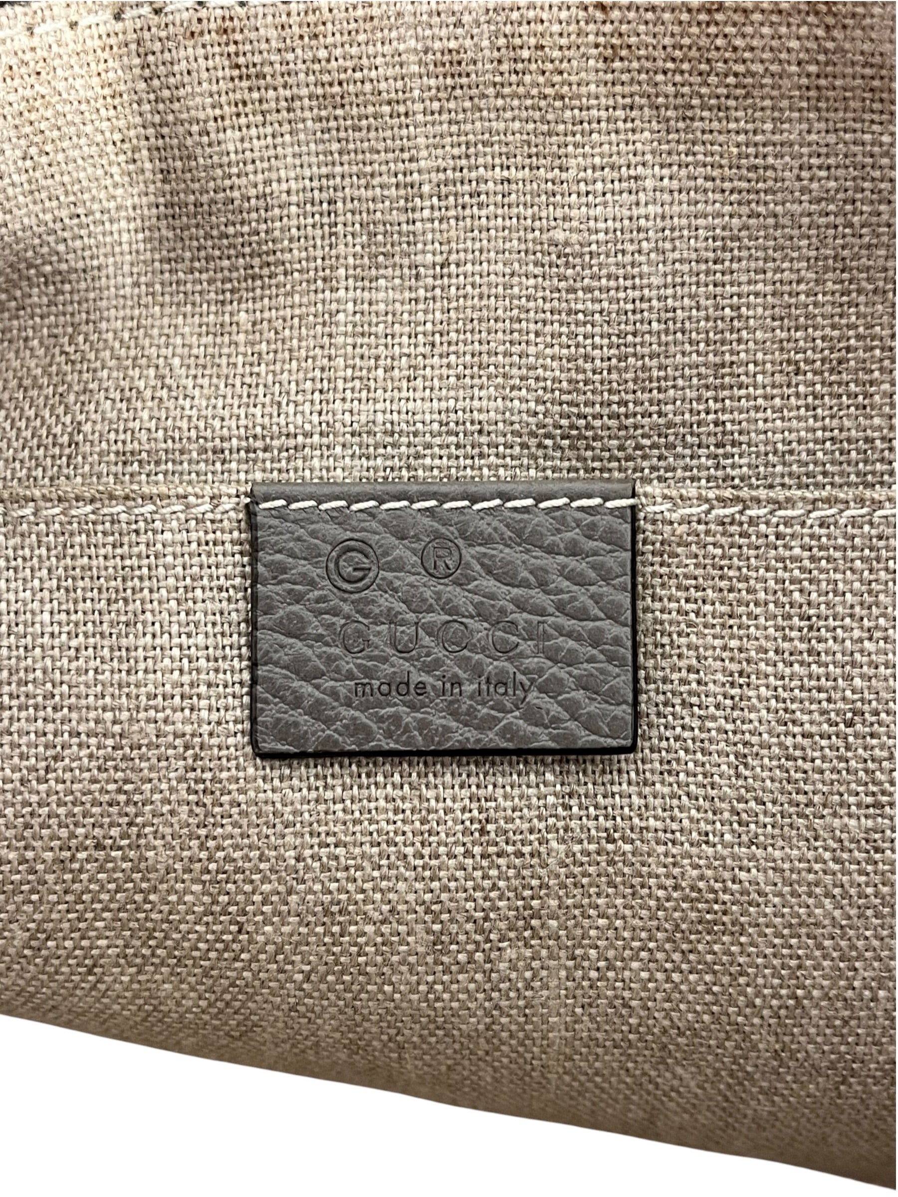 GUCCI/Pouch/Leather/GRY/BAMBOO POUCH view 5
