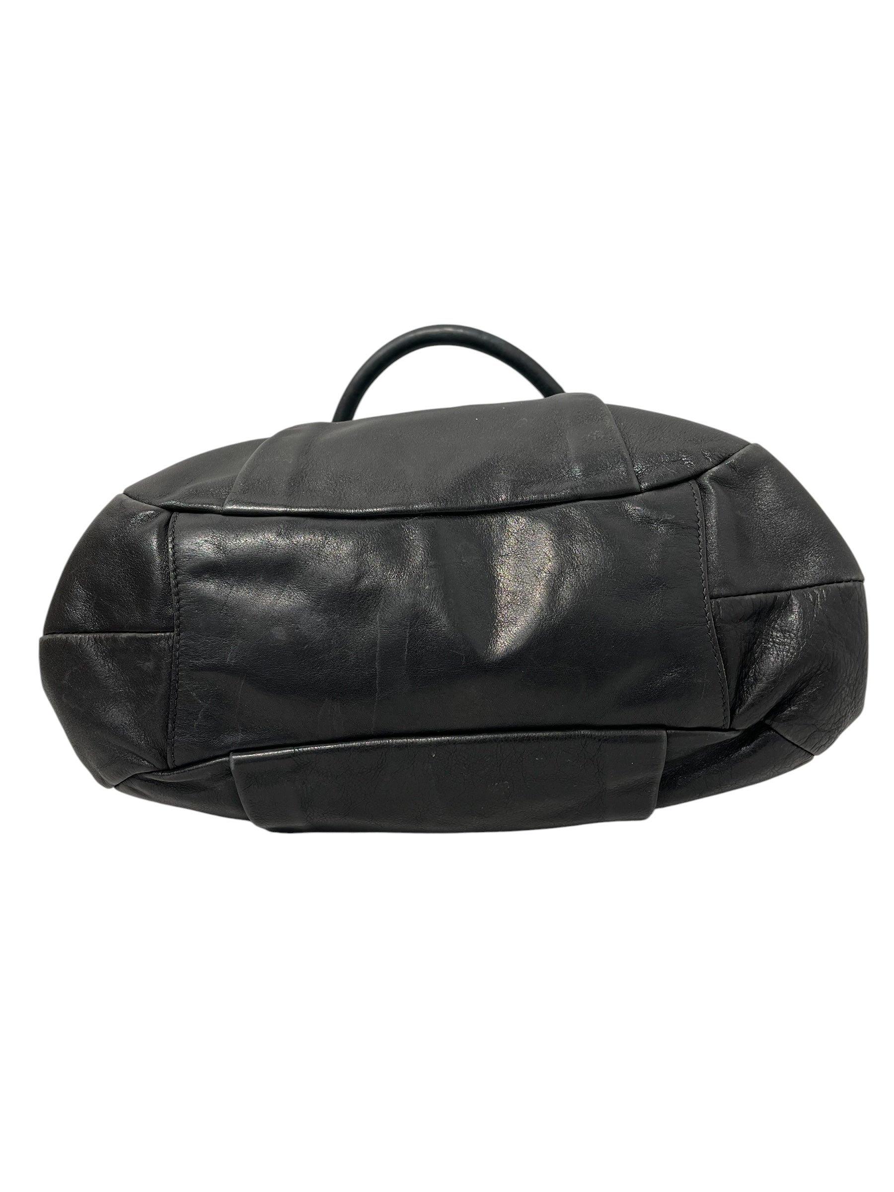 PRADA/Bag/Leather/BLK/LEATHER BOWLER BAG view 4