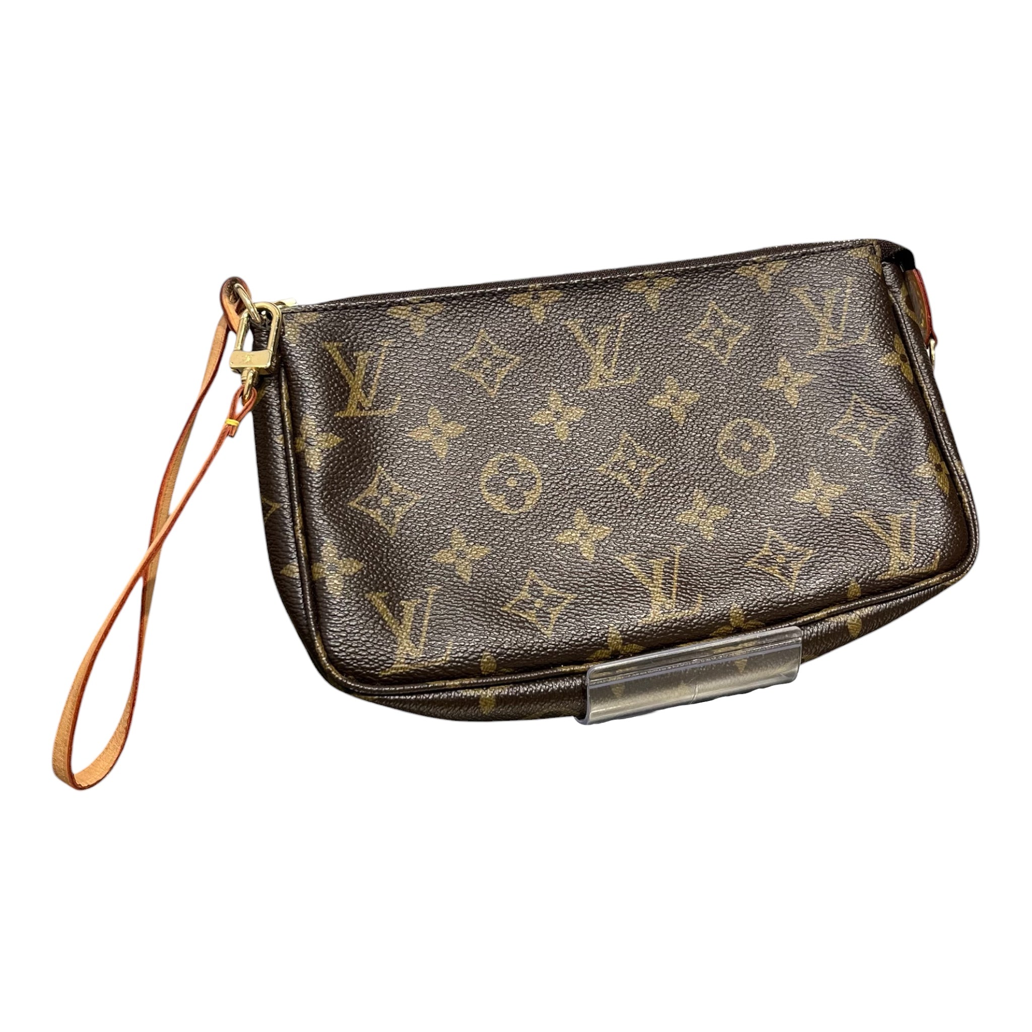 LOUIS VUITTON/Pouch/Monogram/Leather/BRW/DETACHABLE VACHETTA STRAP view 1