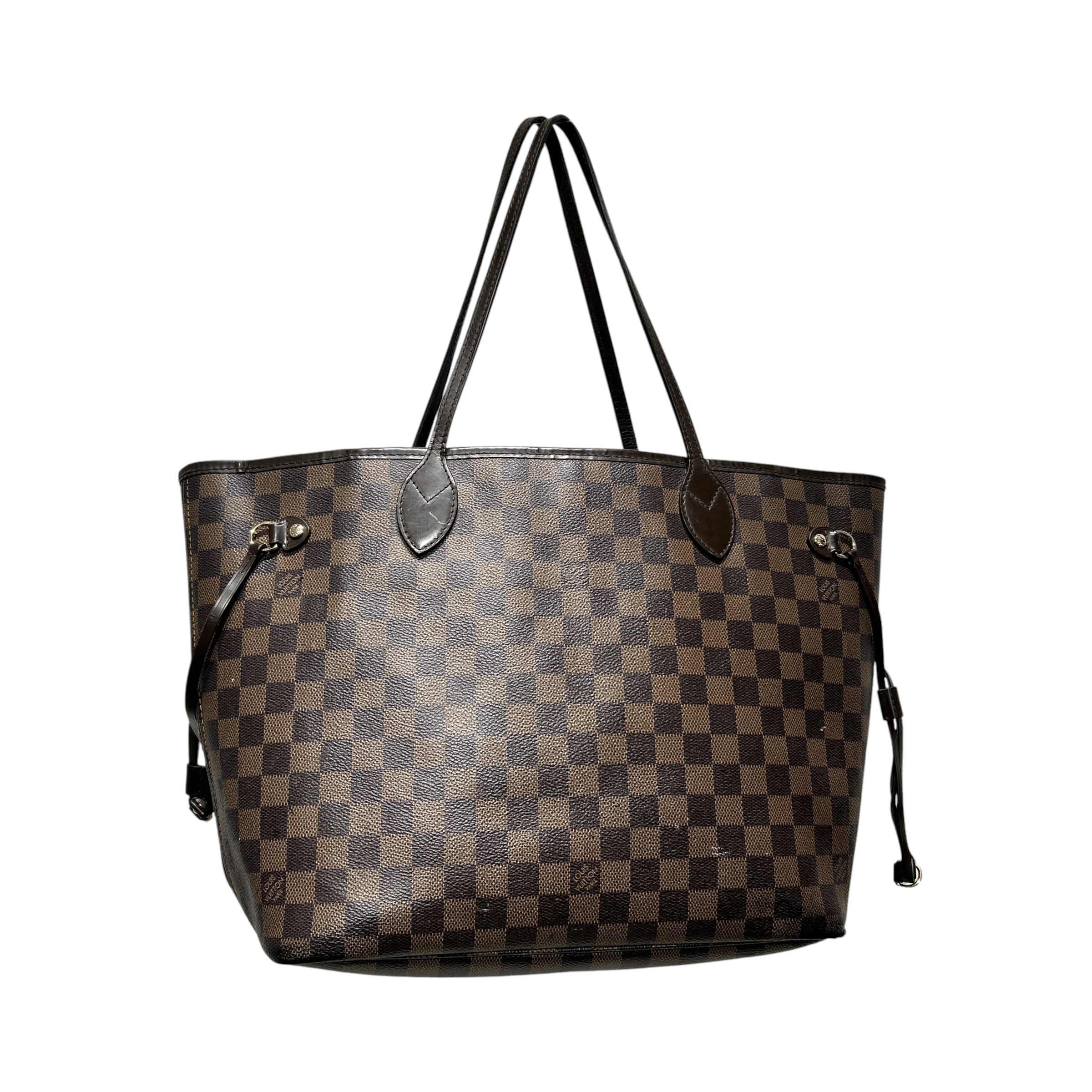 LOUIS VUITTON/Tote Bag/Monogram/Leather/BRW/NEVERFULL DAMIER EBENE view 2