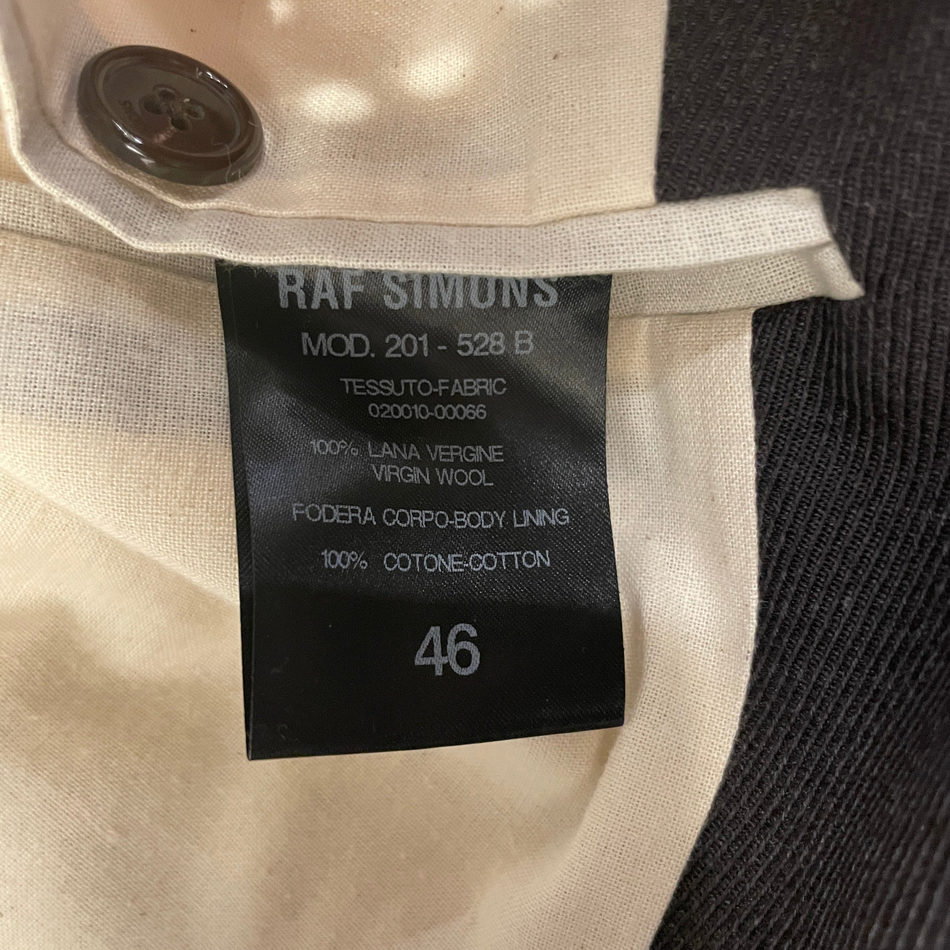 RAF SIMONS/Coat/46/Wool/BRW/SS20 SLEEVELESS BLAZER view 4