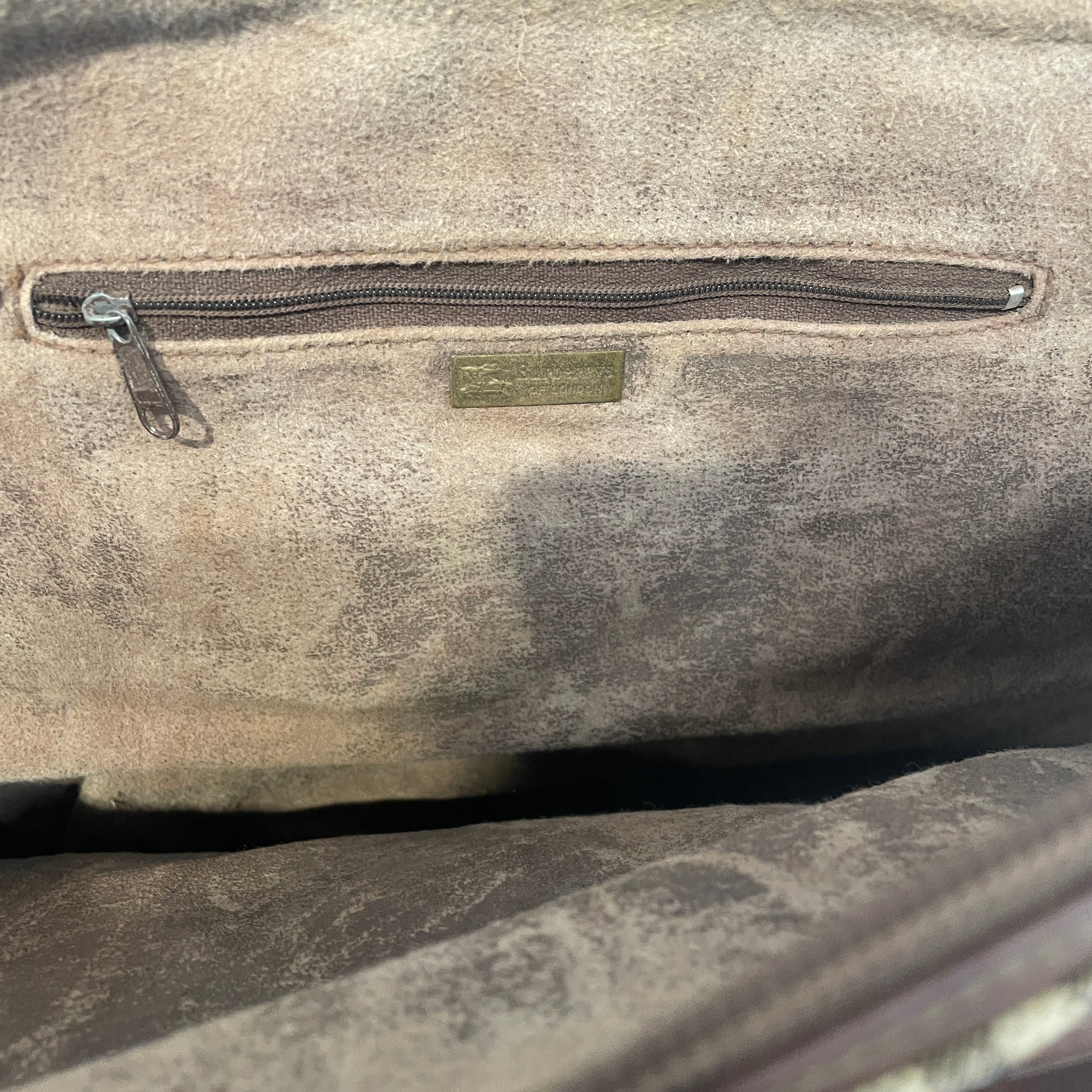 BURBERRYS/Briefcase/Hombre Check/Leather/BEG/vintage view 6