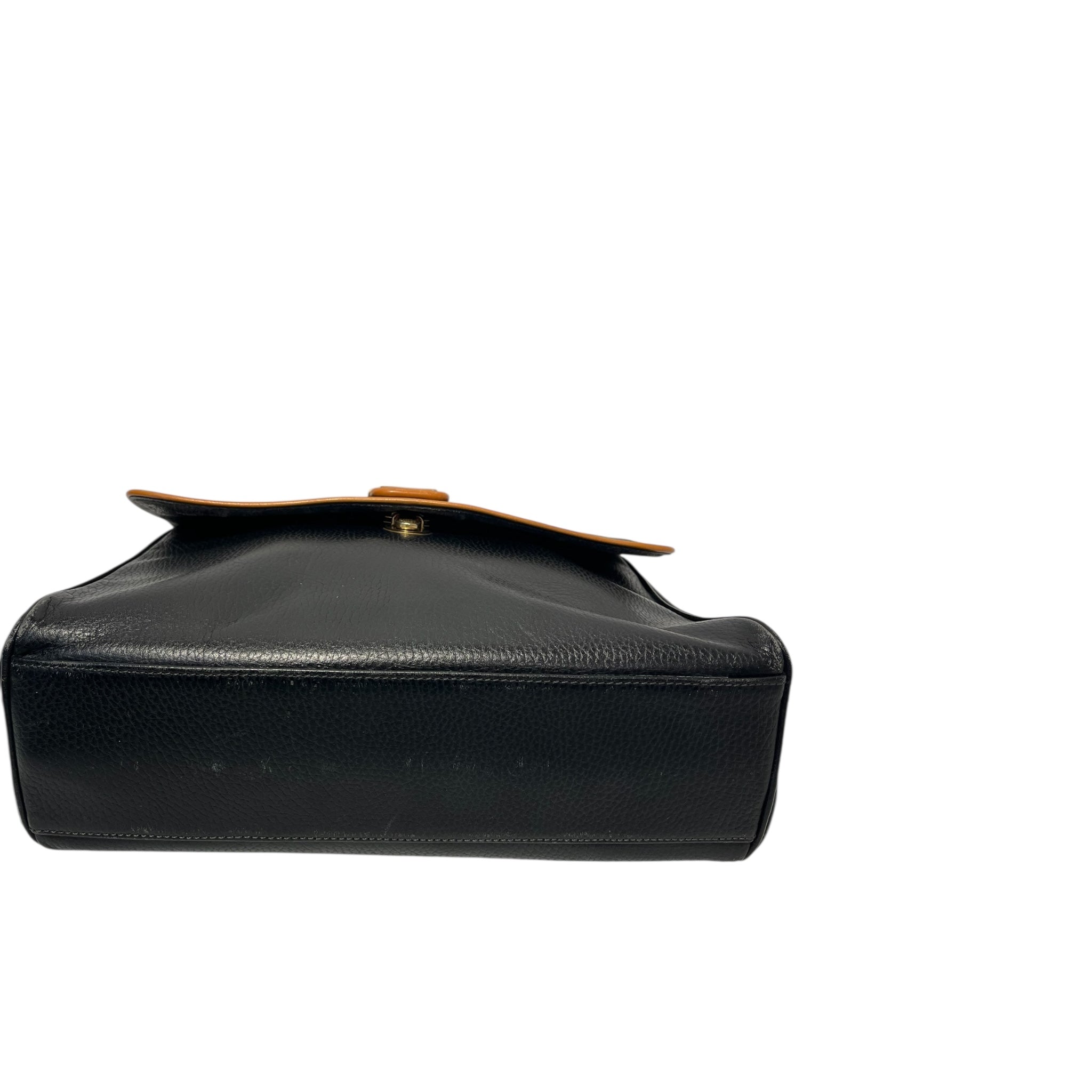 Courreges/Hand Bag/BLK/blak and brwn leather view 5