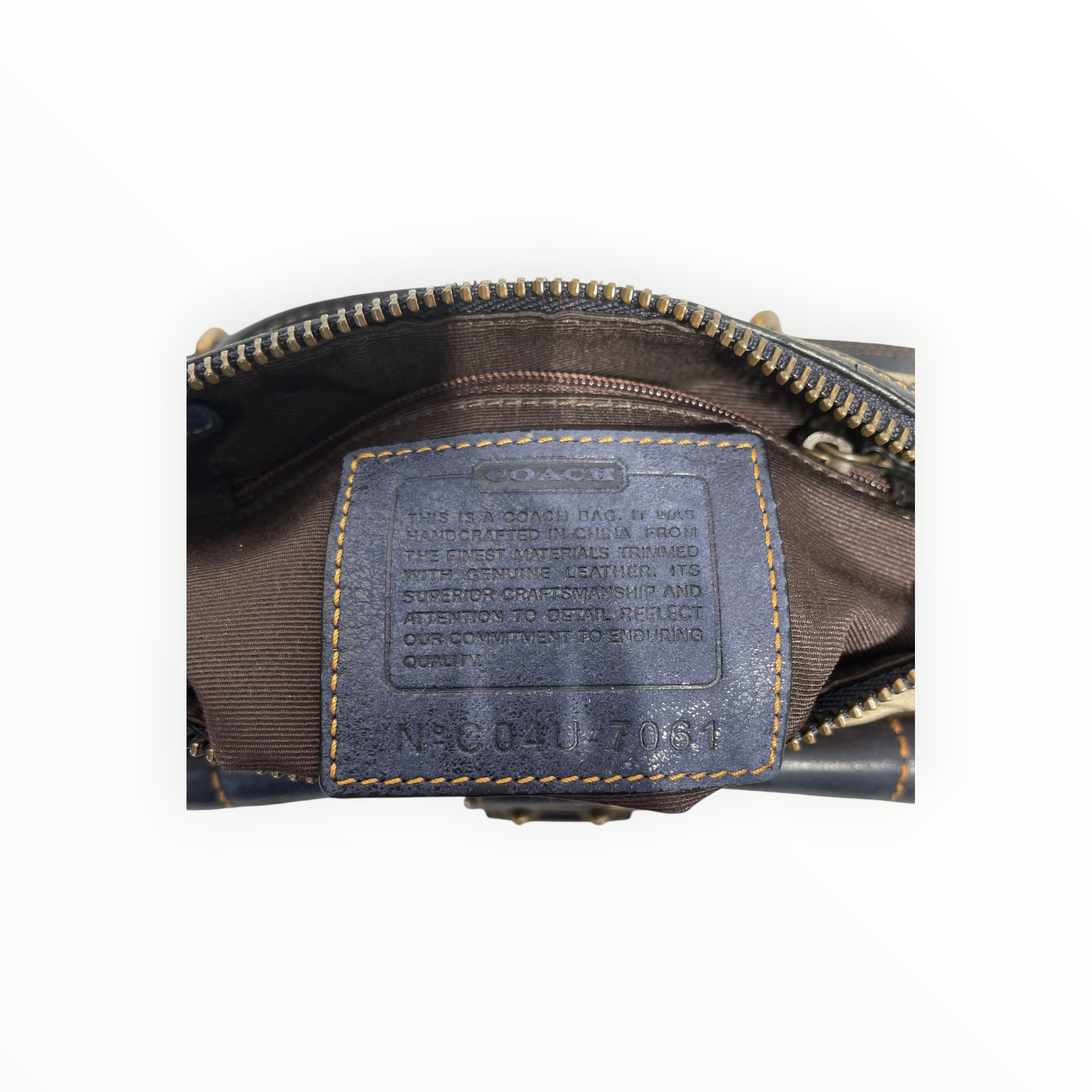 COACH/Hand Bag/Monogram/Leather/BLU/Special Edition 7061 view 3