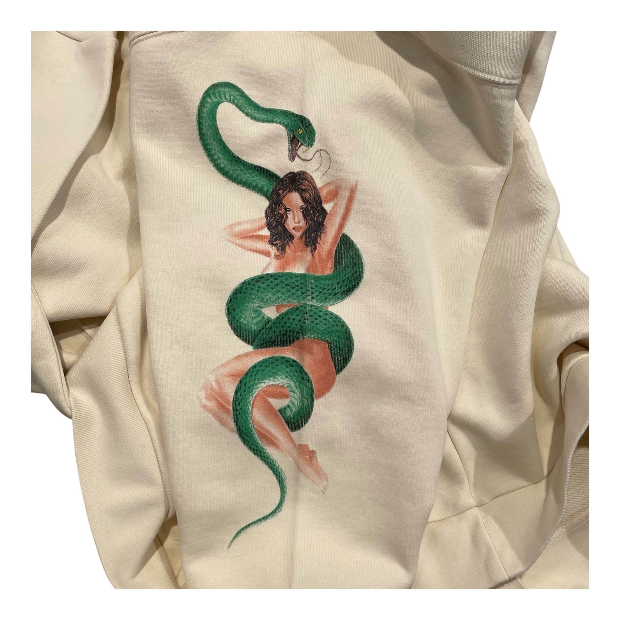 Palm Angels/Hoodie/L/Cotton/WHT/NAKED LADY view 5