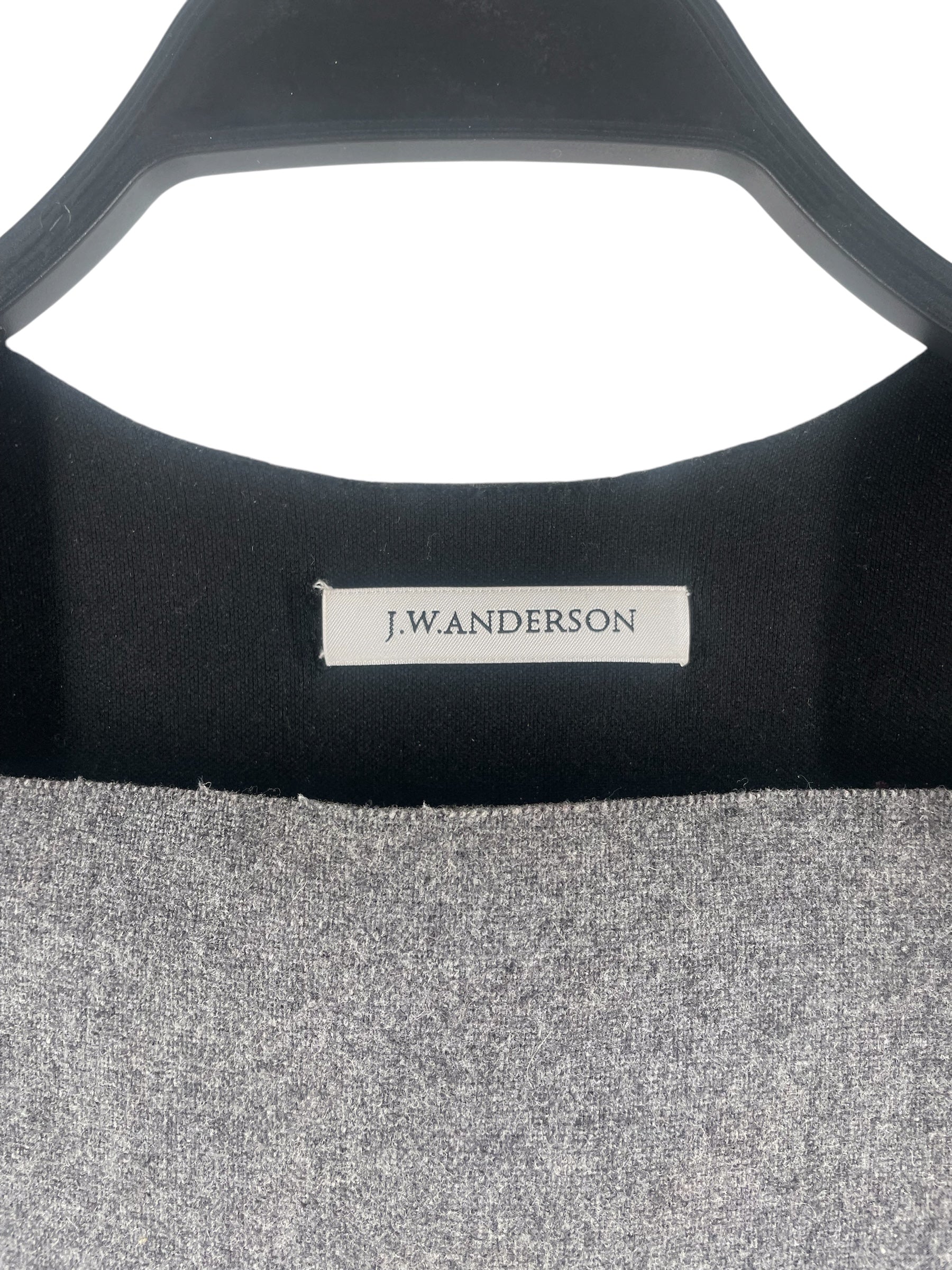 JW ANDERSON(J.W.ANDERSON)/SS Dress/L/Wool/GRY/CUTOUT SLIT DRESS view 4