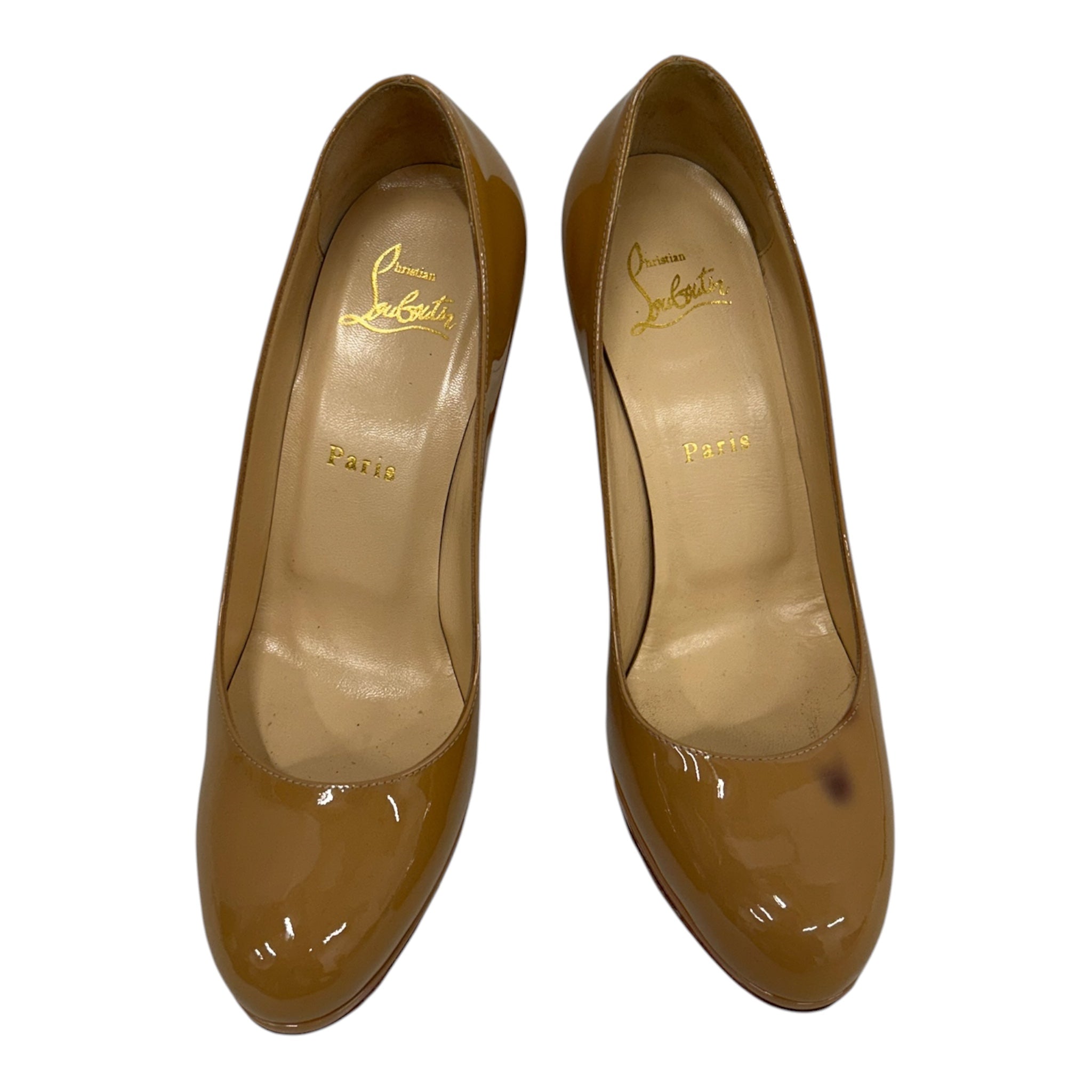 Christian Louboutin/Heels/EU 37/Leather/BEG/ view 3