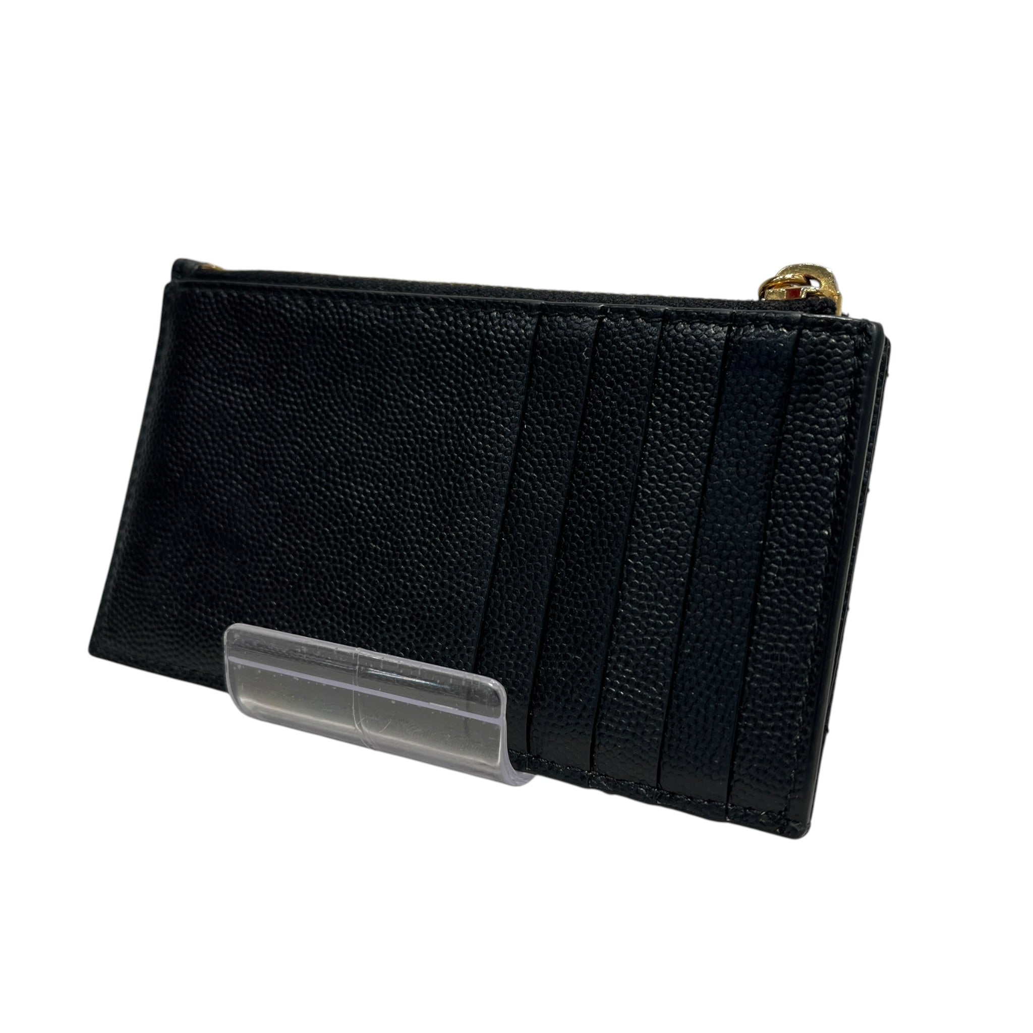 YVES SAINT LAURENT/Card Case/Leather/BLK/L's/CASSANDRE MATELASSE/GOLD view 2