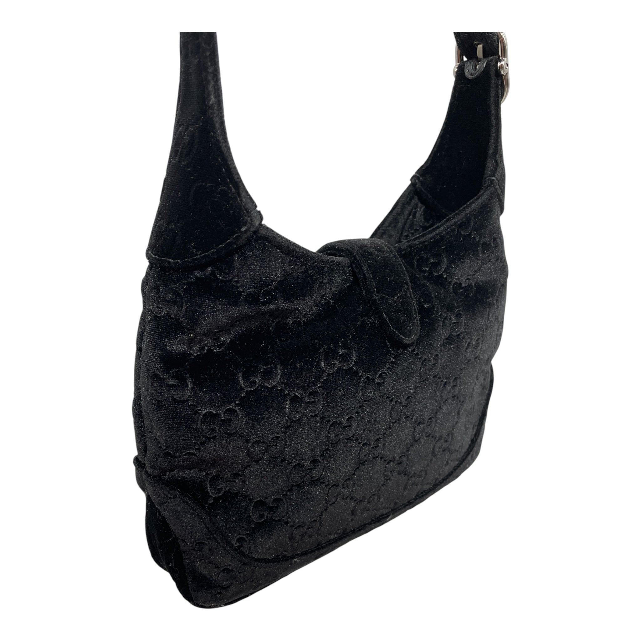GUCCI/Hand Bag/Velour/BLK/SMALL JACKIE 1961 BAG view 4