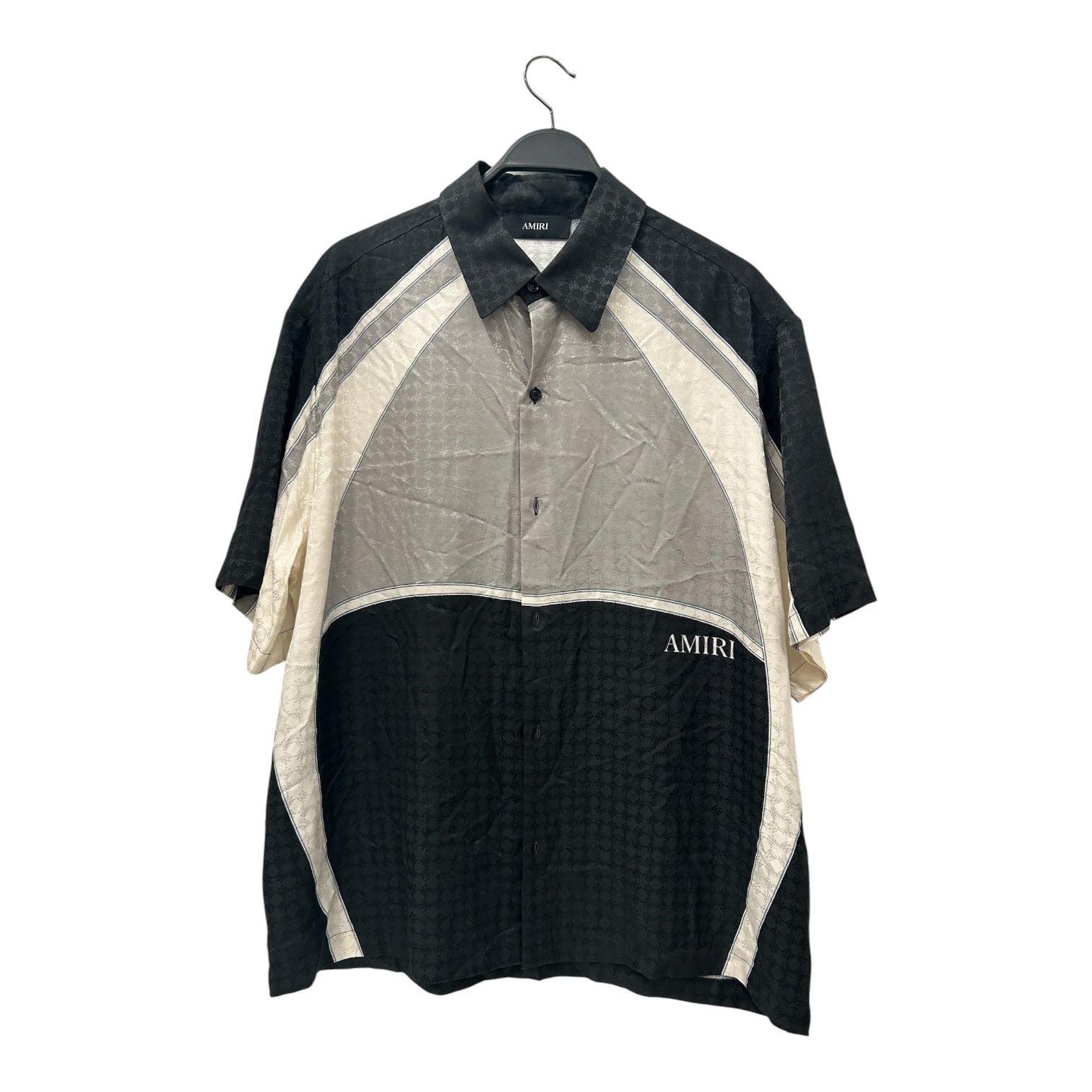 AMIRI/SS Shirt/M/Silk/BLK/Quad Panel view 1