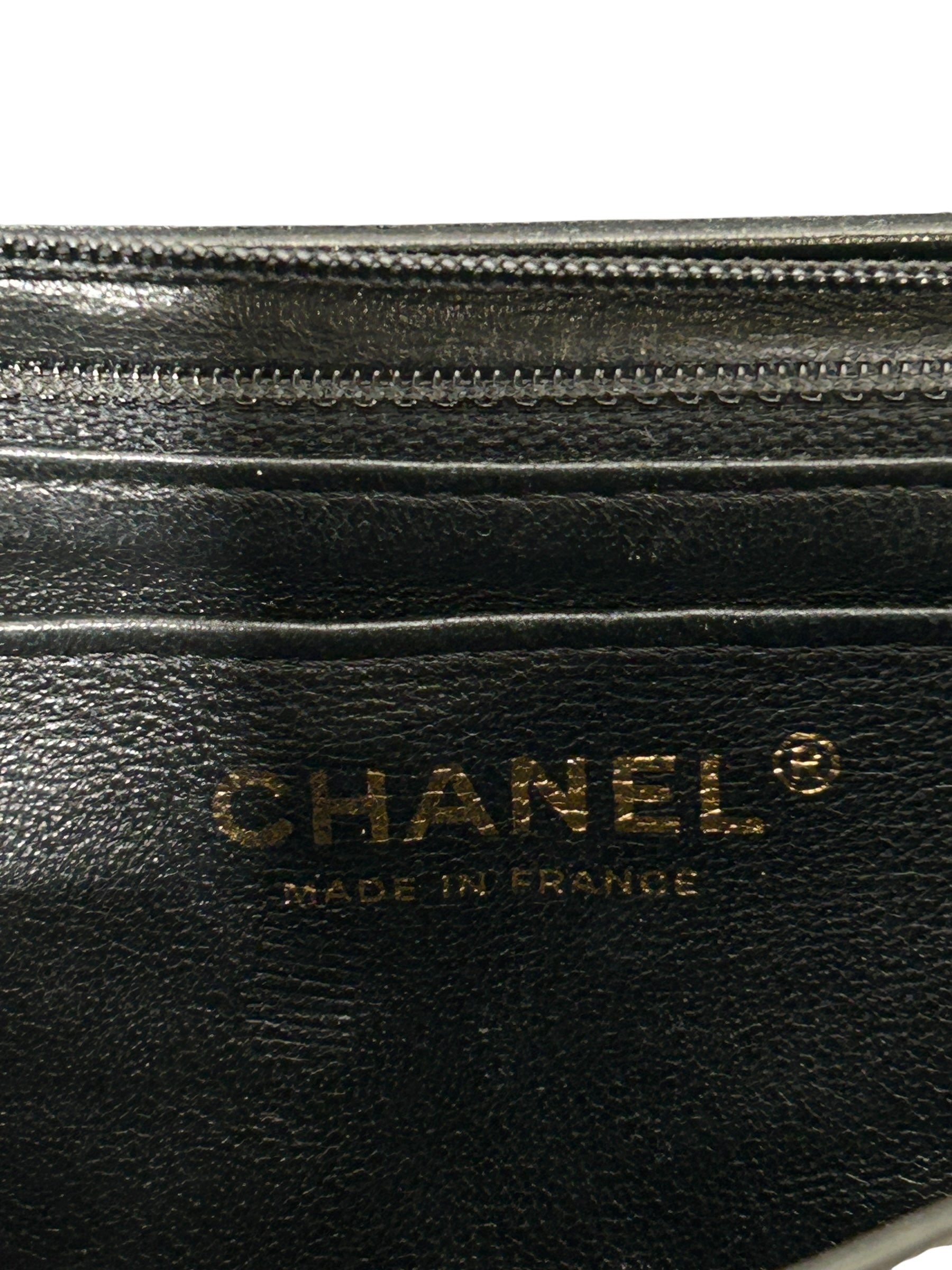 CHANEL/Cross Body Bag/Leather/BLK/Caviar Mini view 3