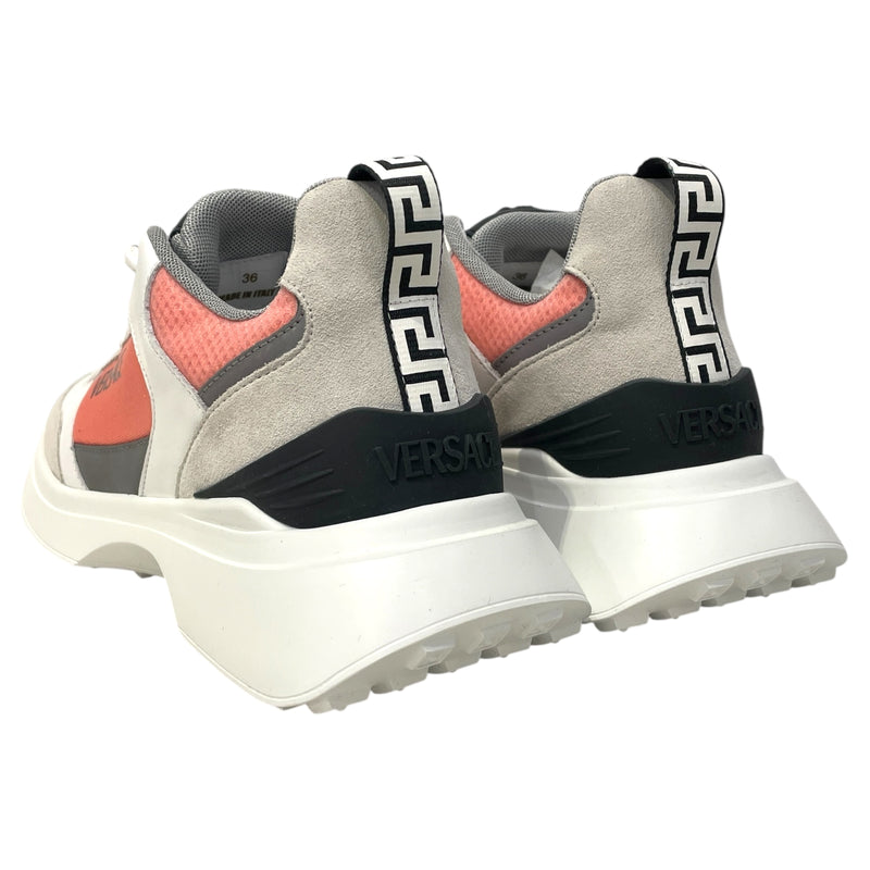 VERSACE/Low-Sneakers/EU 36/Leather/WHT/Tessuti Crosta Vitello