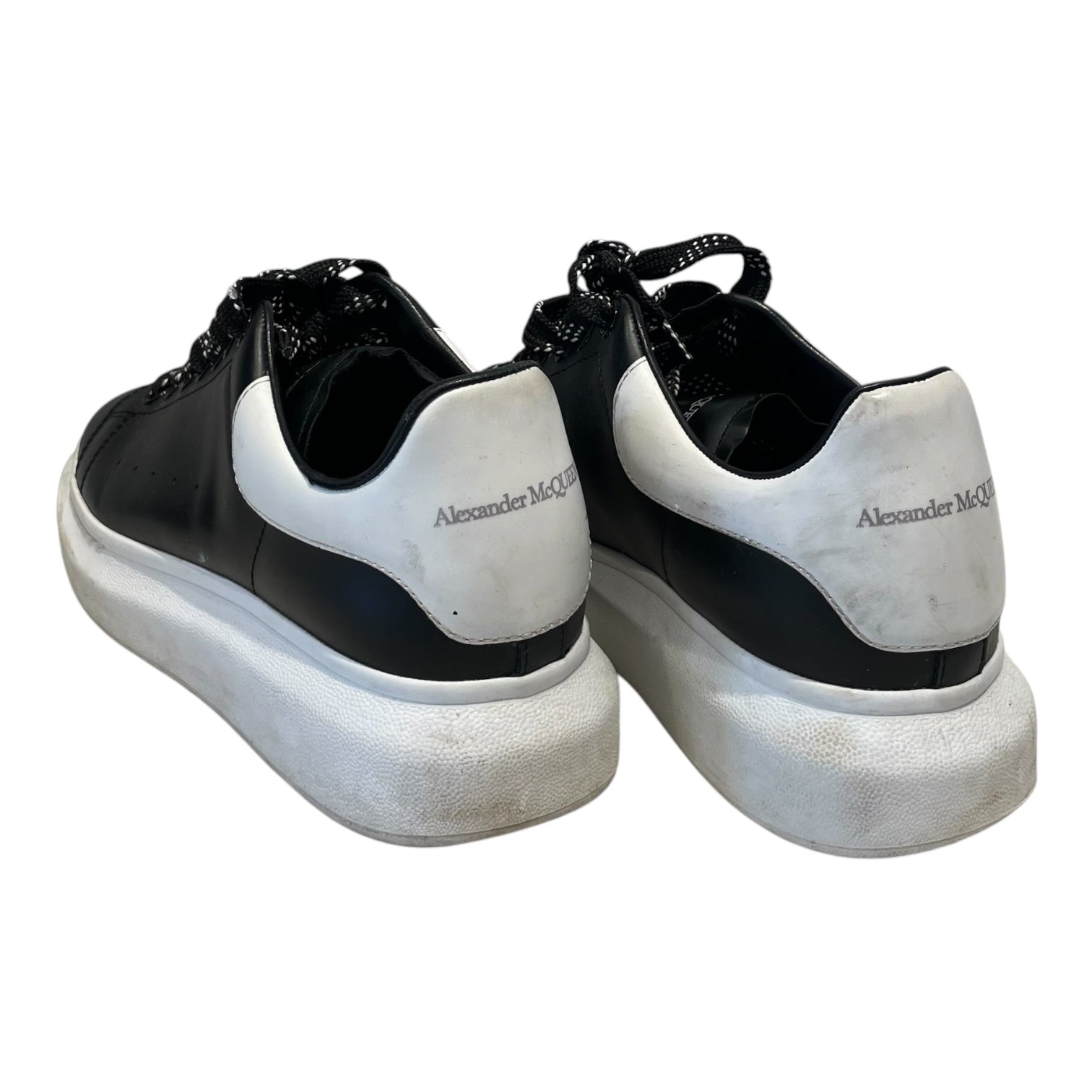 Alexander McQueen/Low-Sneakers/EU 41/Leather/BLK/oversized platform blk/wht view 2