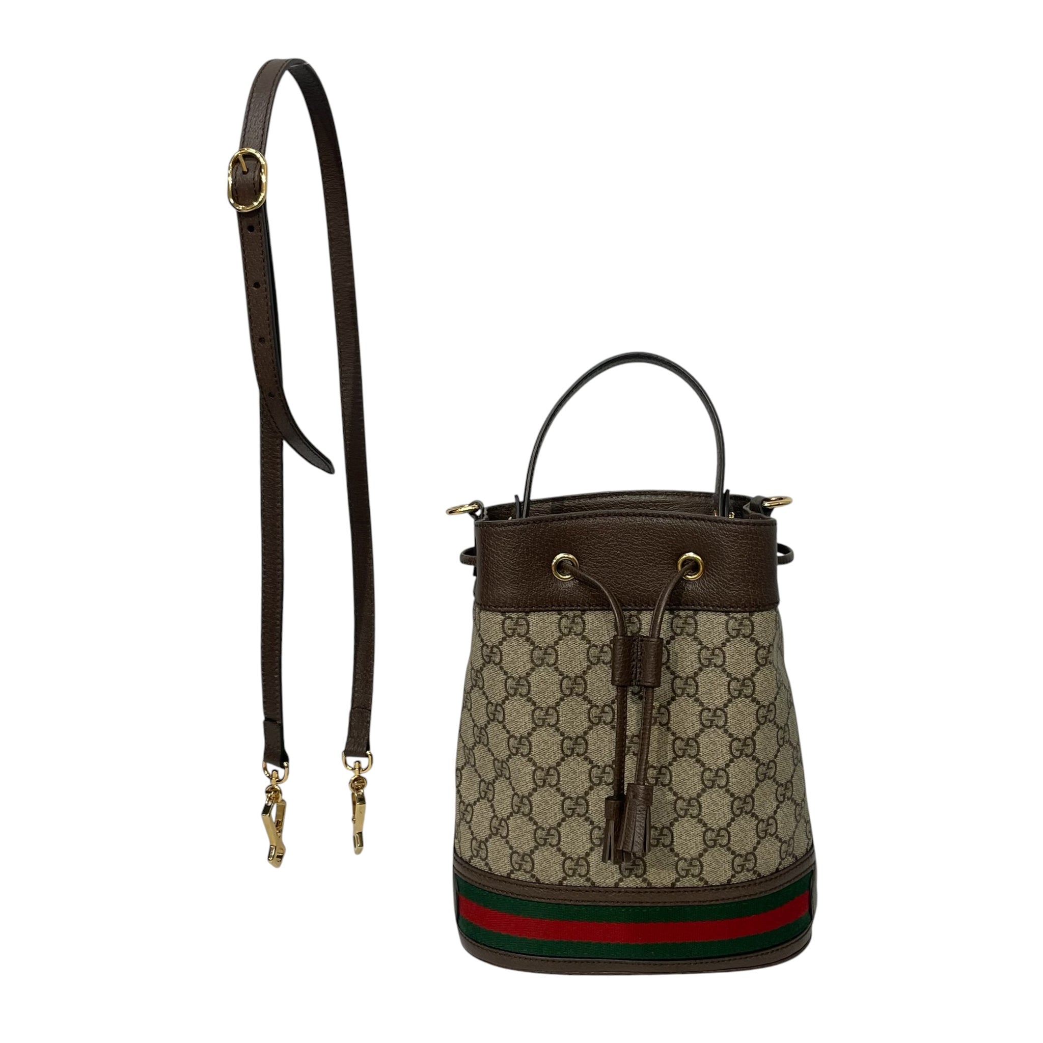 GUCCI/Hand Bag/Monogram/Leather/BRW/ophidia bucket supreme view 7