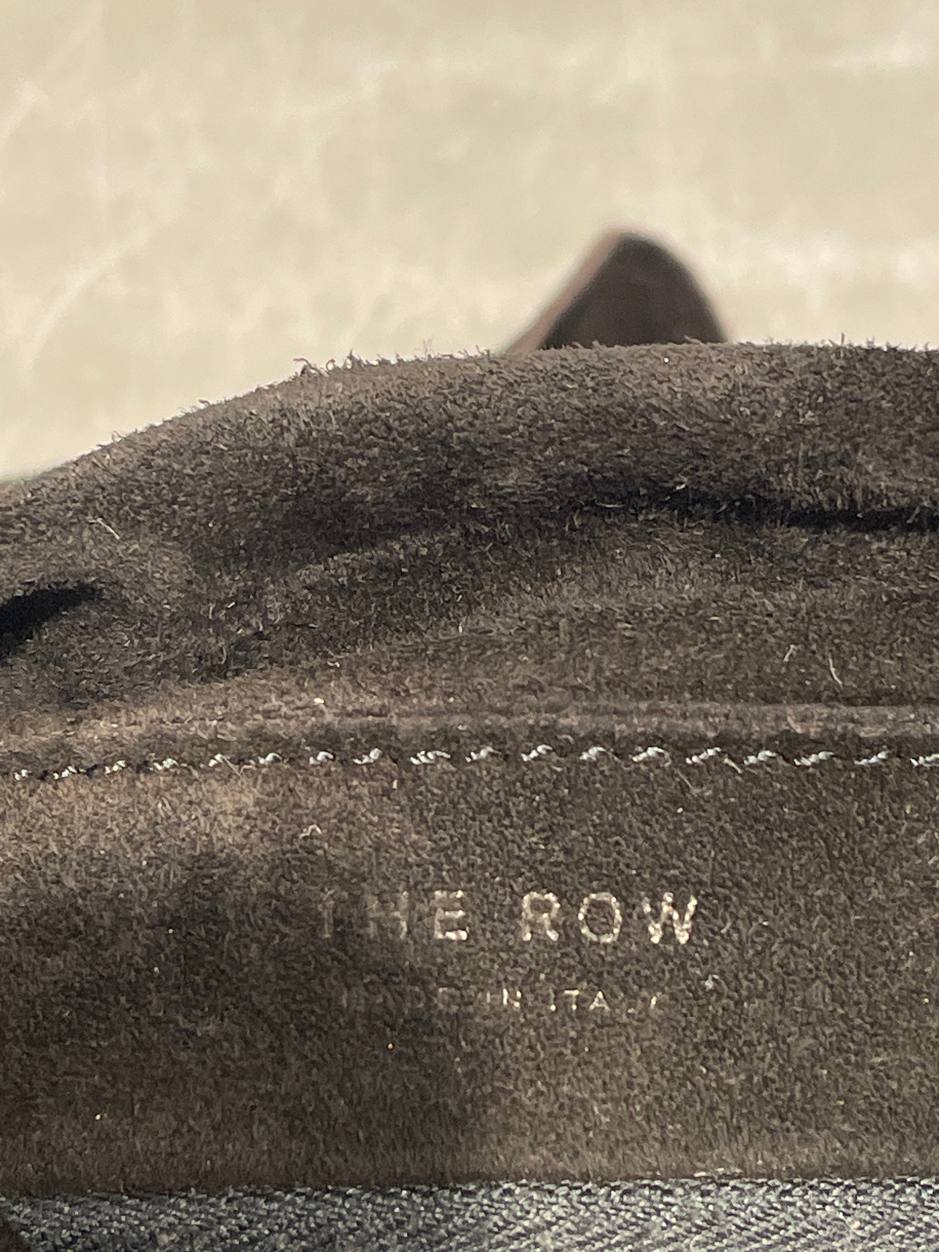 THE ROW/Tote Bag/Suede/BLK/ view 3