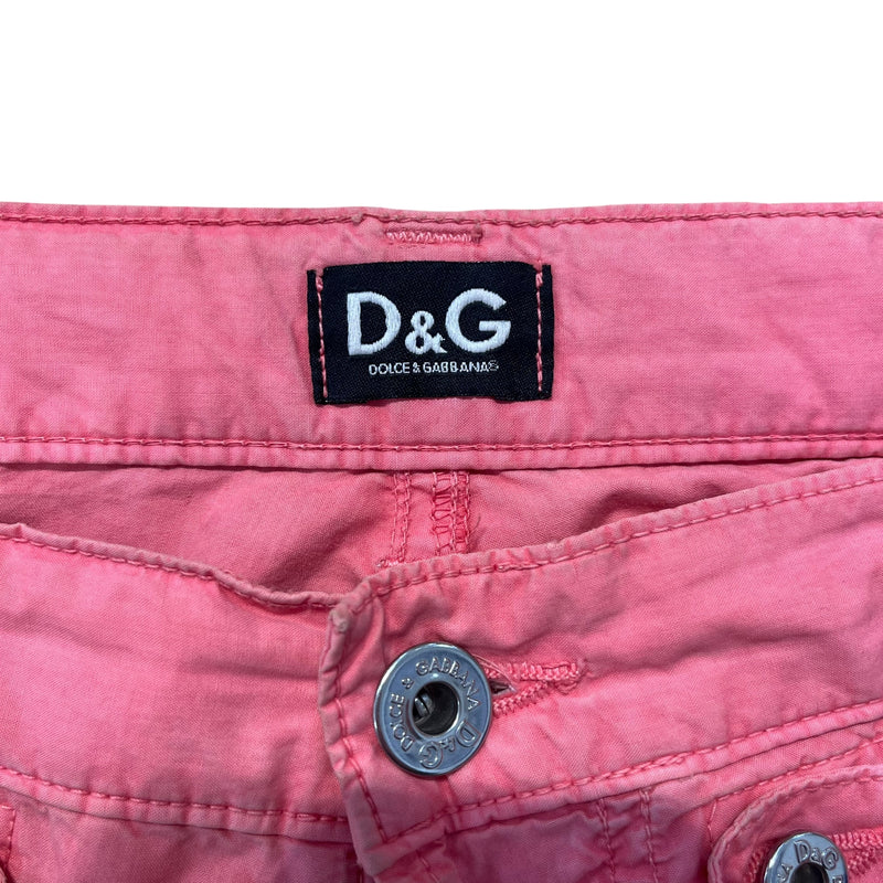 D&G/Bottoms/46/Cotton/PNK/Y2K DG CARGOS