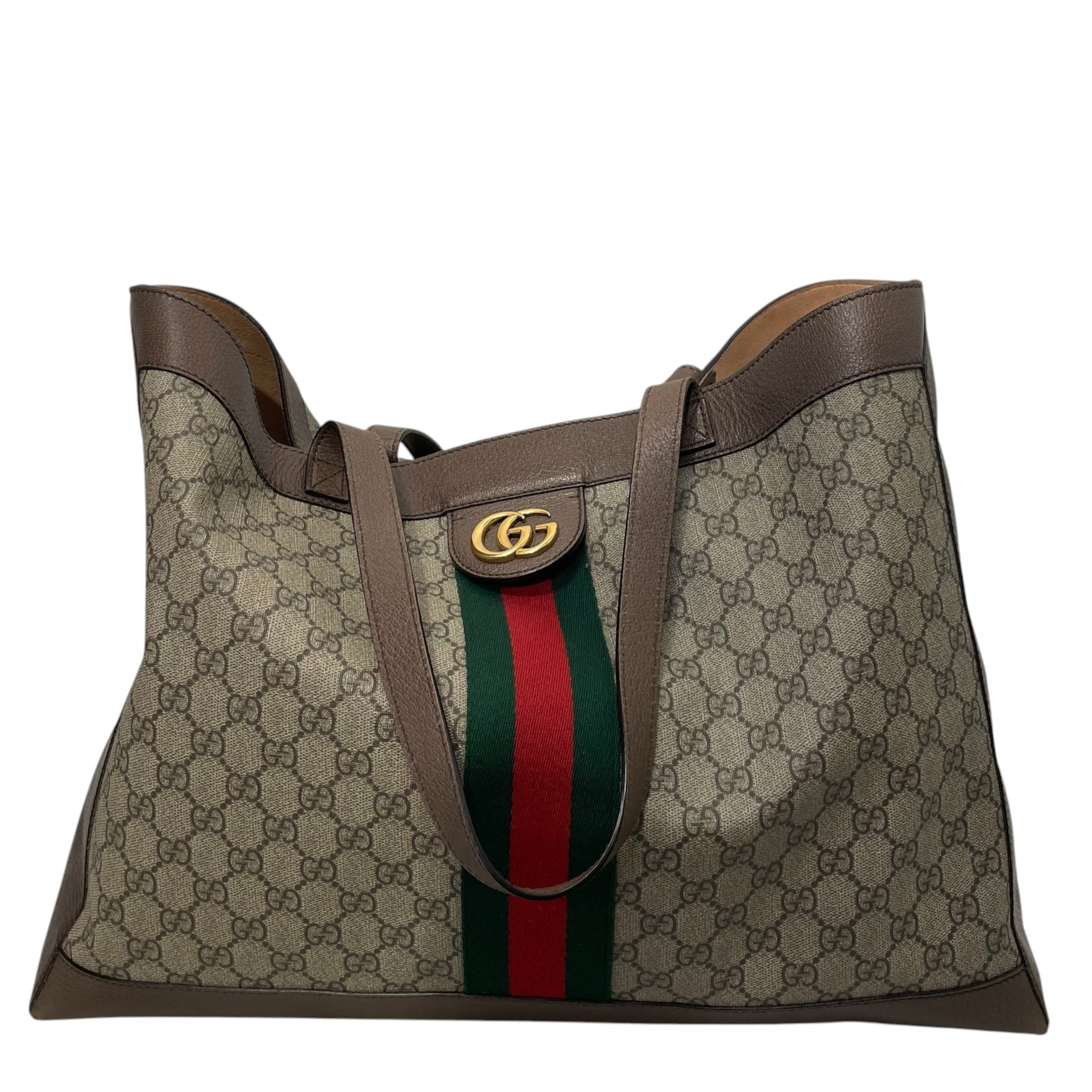 GUCCI/Tote Bag/Monogram/Leather/BEG/OPHIDIA view 1