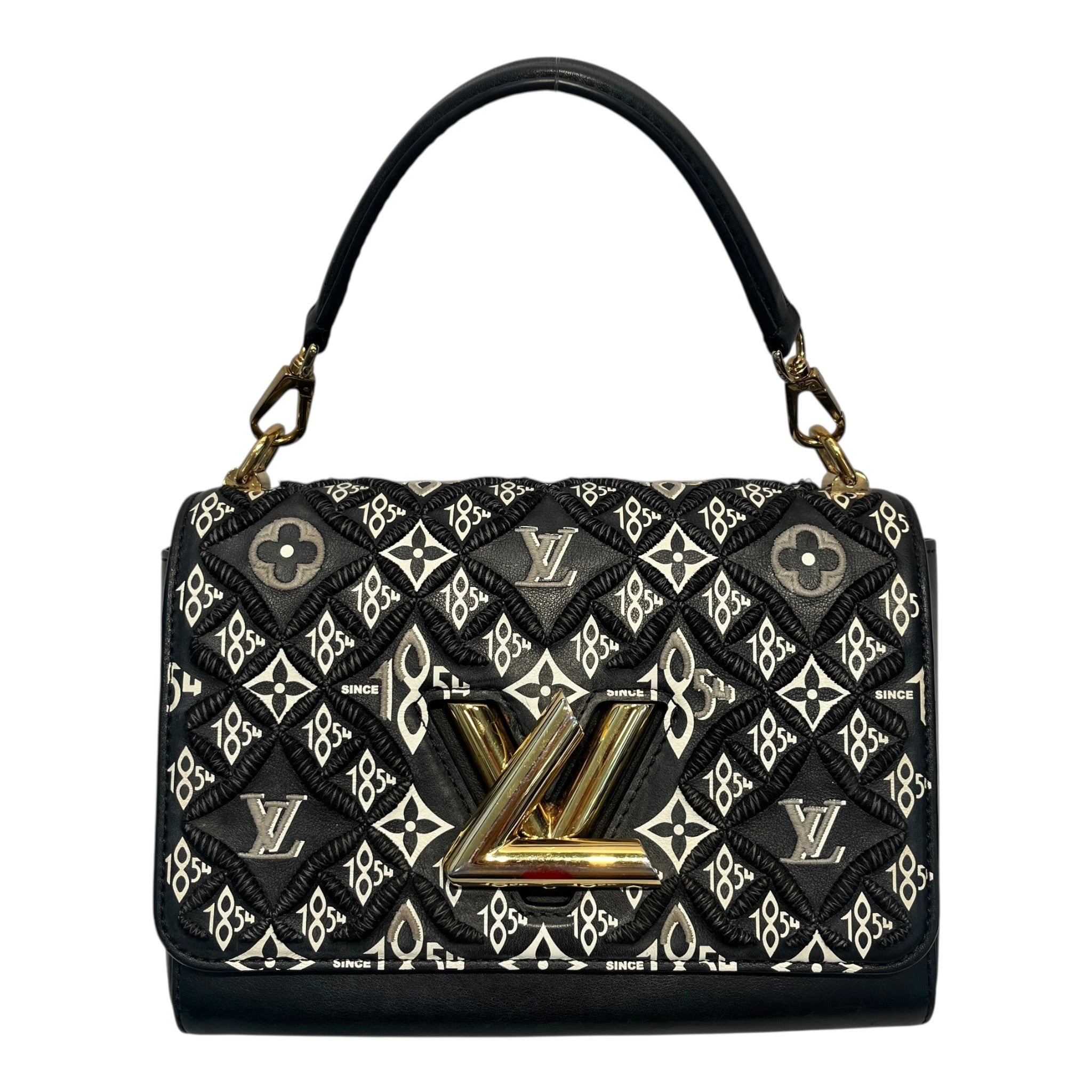 LOUIS VUITTON/Hand Bag/OS/All Over Print/Leather/BLK/1854 ALLVR PRNT view 1