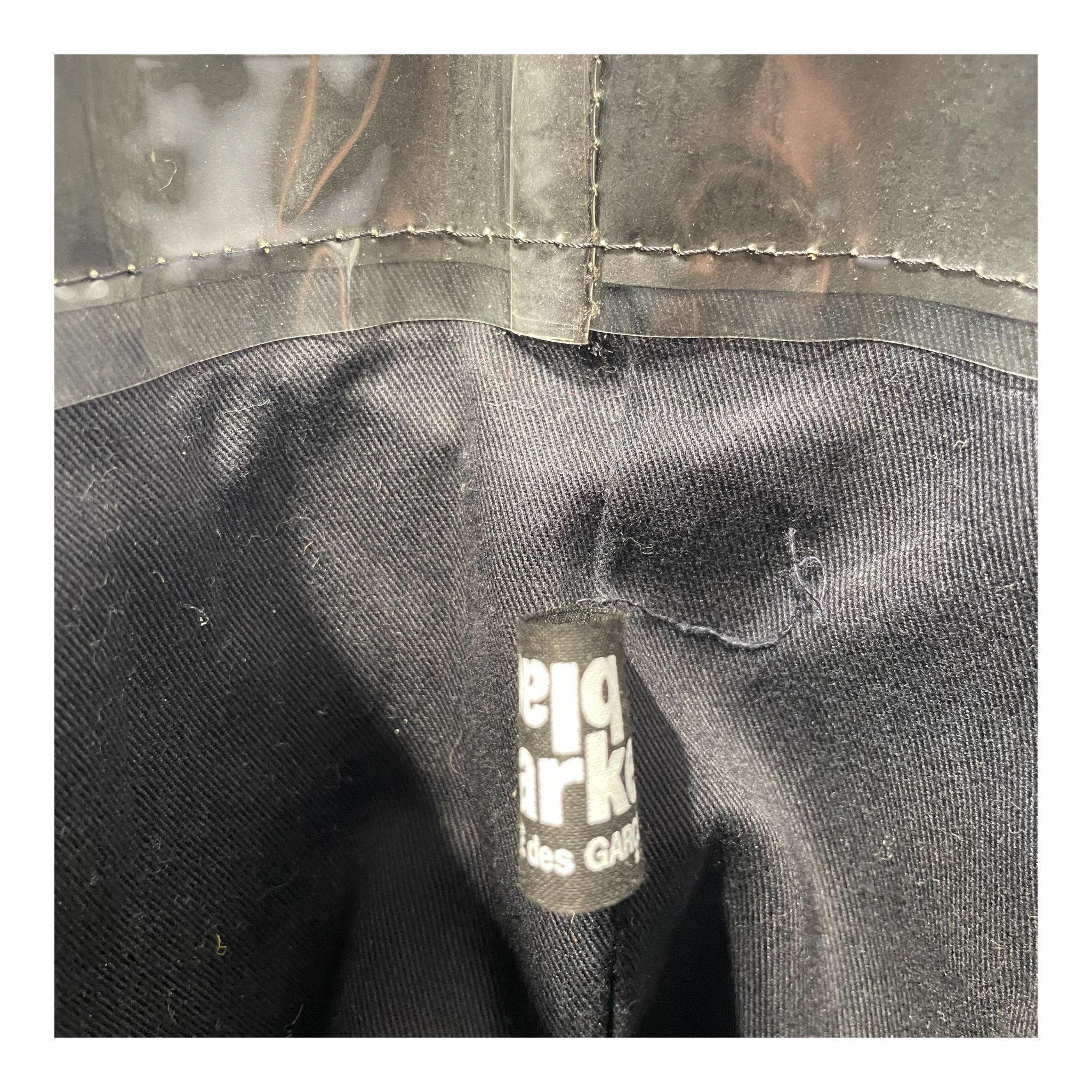 COMME des GARCONS/Tote Bag/Graphic/BLK/PVC BLACK MARKET view 3
