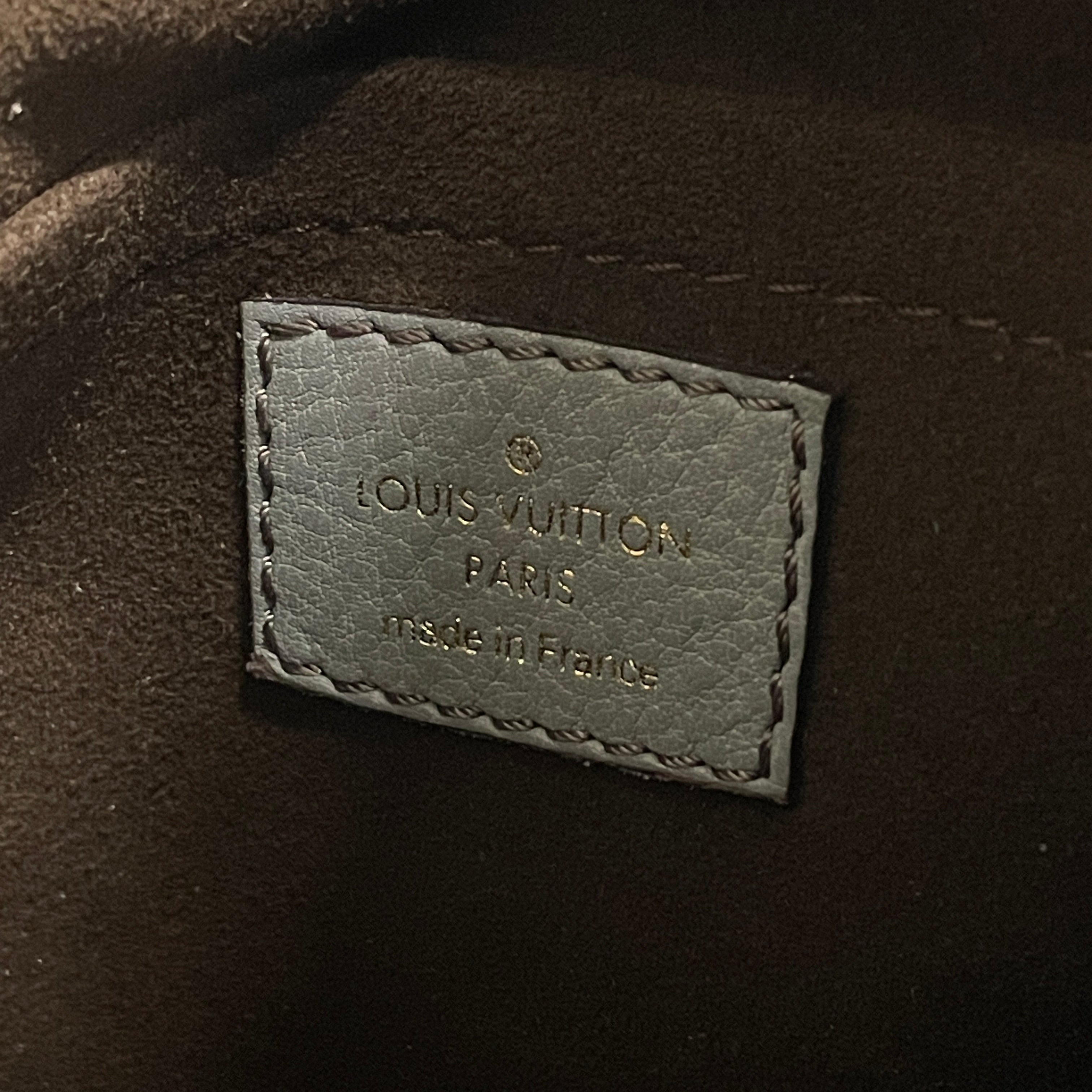 LOUIS VUITTON/Bag/Leather/BLU/GOLD ACCENT view 6