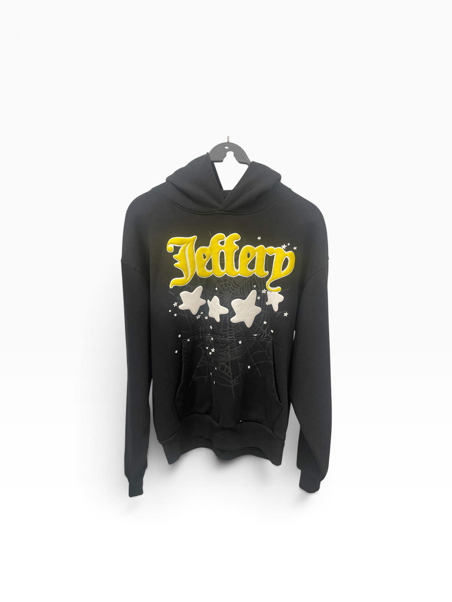 Sp5der/Hoodie/M/Cotton/BLK/JEFFERY STAR HOODIE view 1