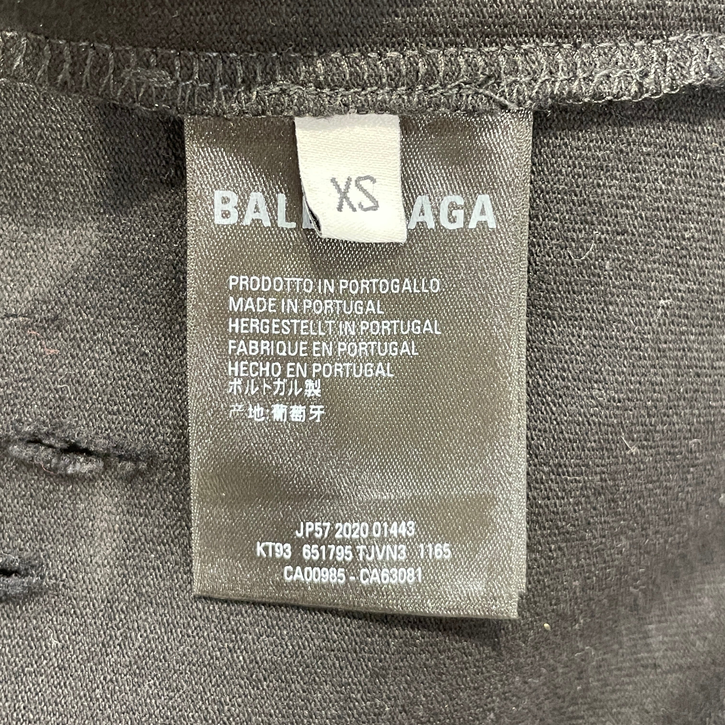 BALENCIAGA/T-Shirt/XS/Cotton/BLK/HI MY NAME IS DEMNA view 4