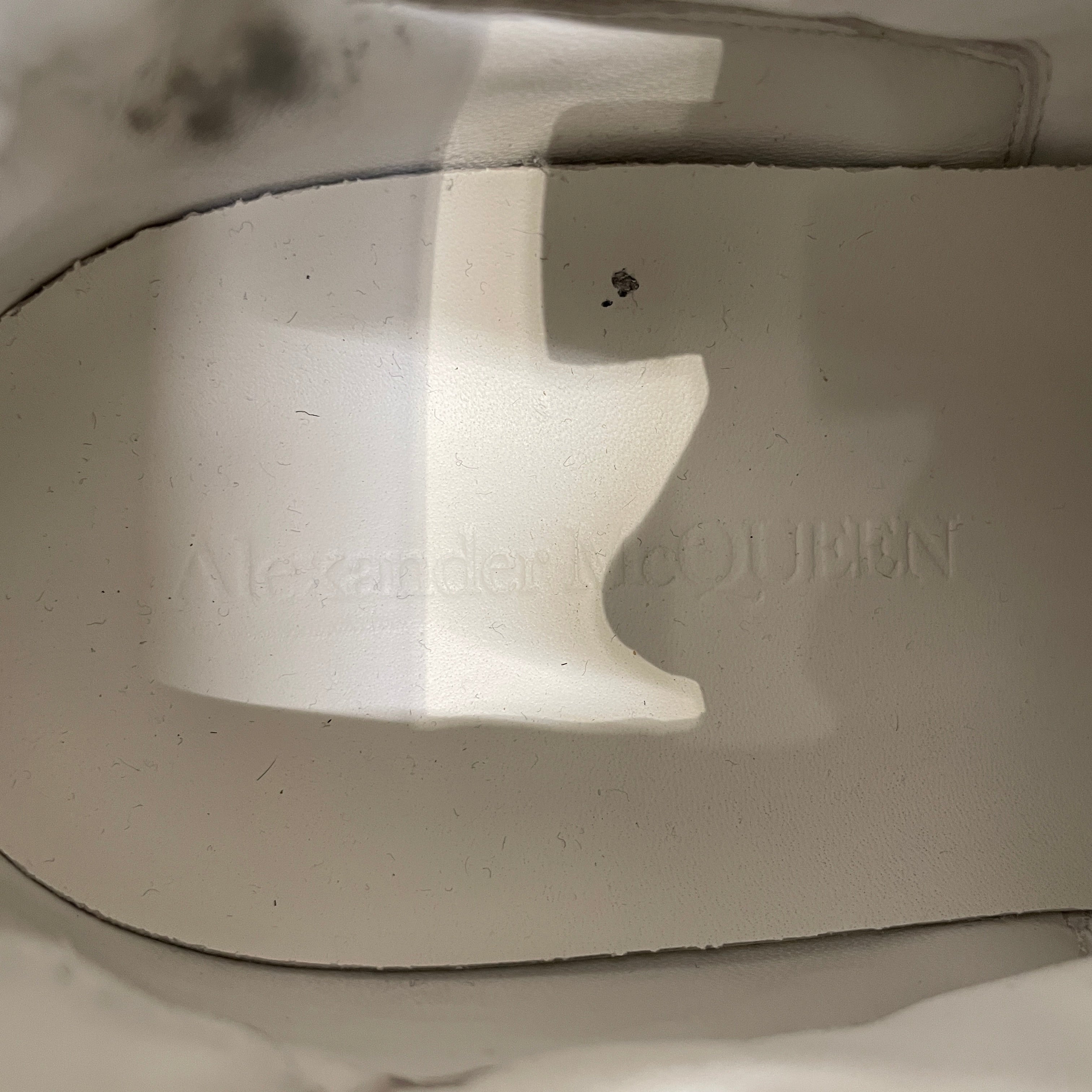 Alexander McQueen/Hi-Sneakers/EU 43/Suede/WHT/HI TOP DECAL MAIN PANEL view 5