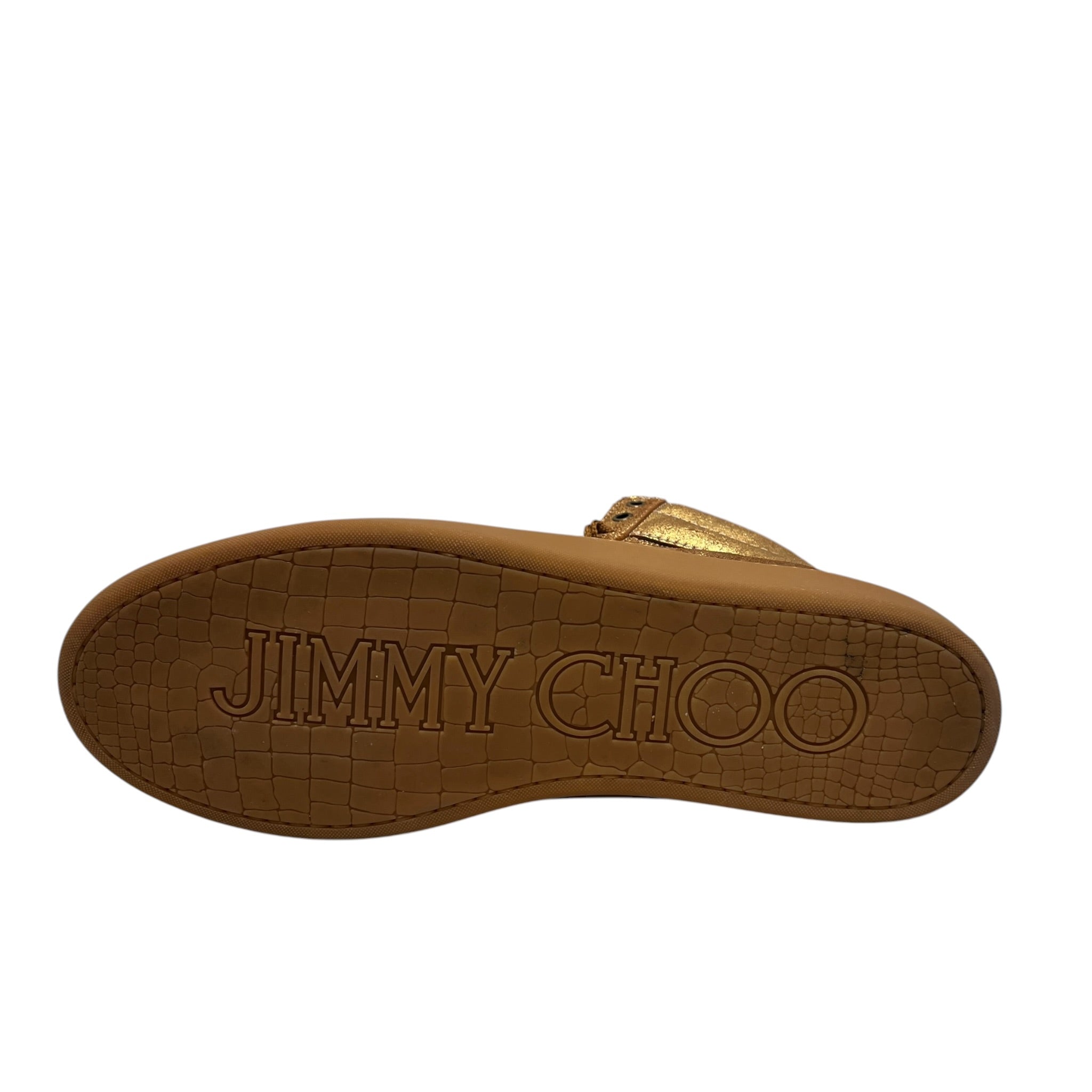 JIMMY CHOO/Hi-Sneakers/EU 45/Iridescent/GLD/BELGRAVIA GOLD HIGHTOP SNEAKER view 5