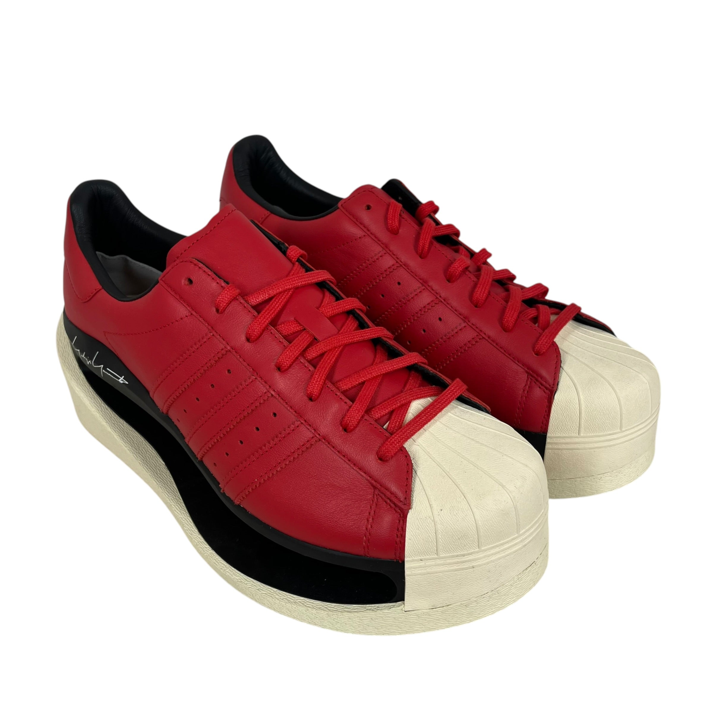 Y-3/Low-Sneakers/US 11.5/Leather/RED/GENDO SUPERSTAR view 1