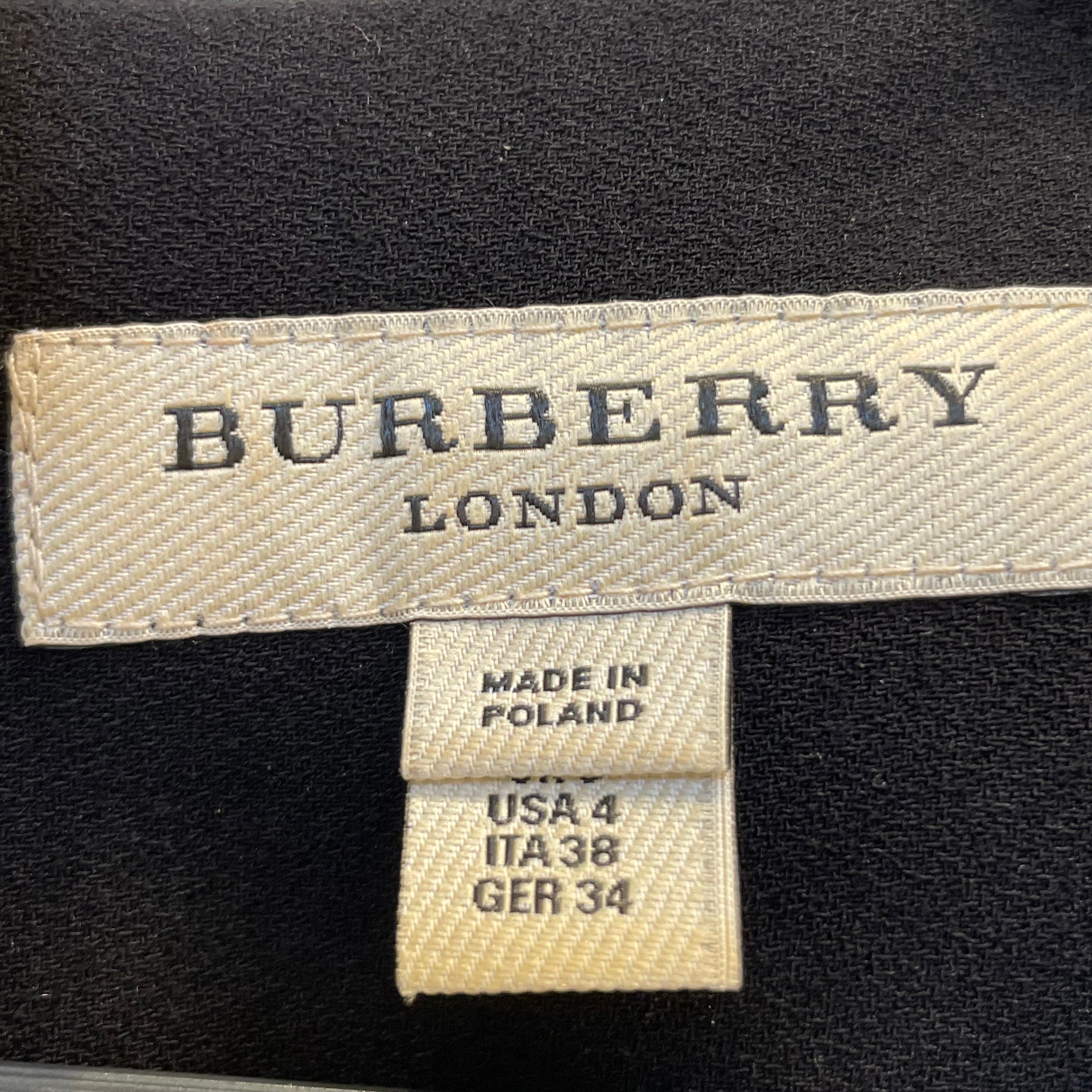 BURBERRY/Jacket/44/Alpaca/CRM/short jacket/black quilting view 4