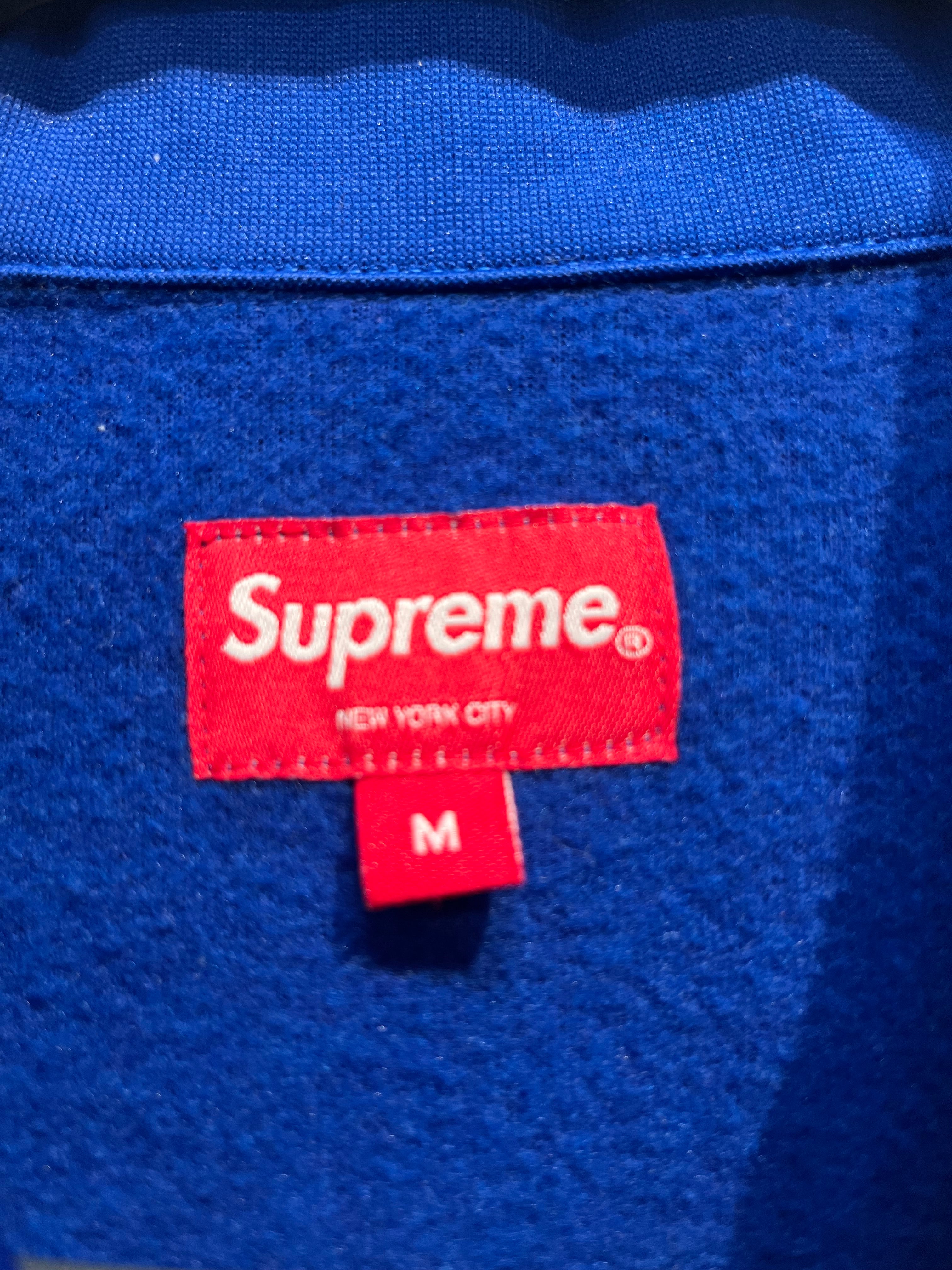 Supreme/SS Shirt/M/Polyester/BLU/Graphic/CROWN PATCH ON BASEBALL JERSEY view 3