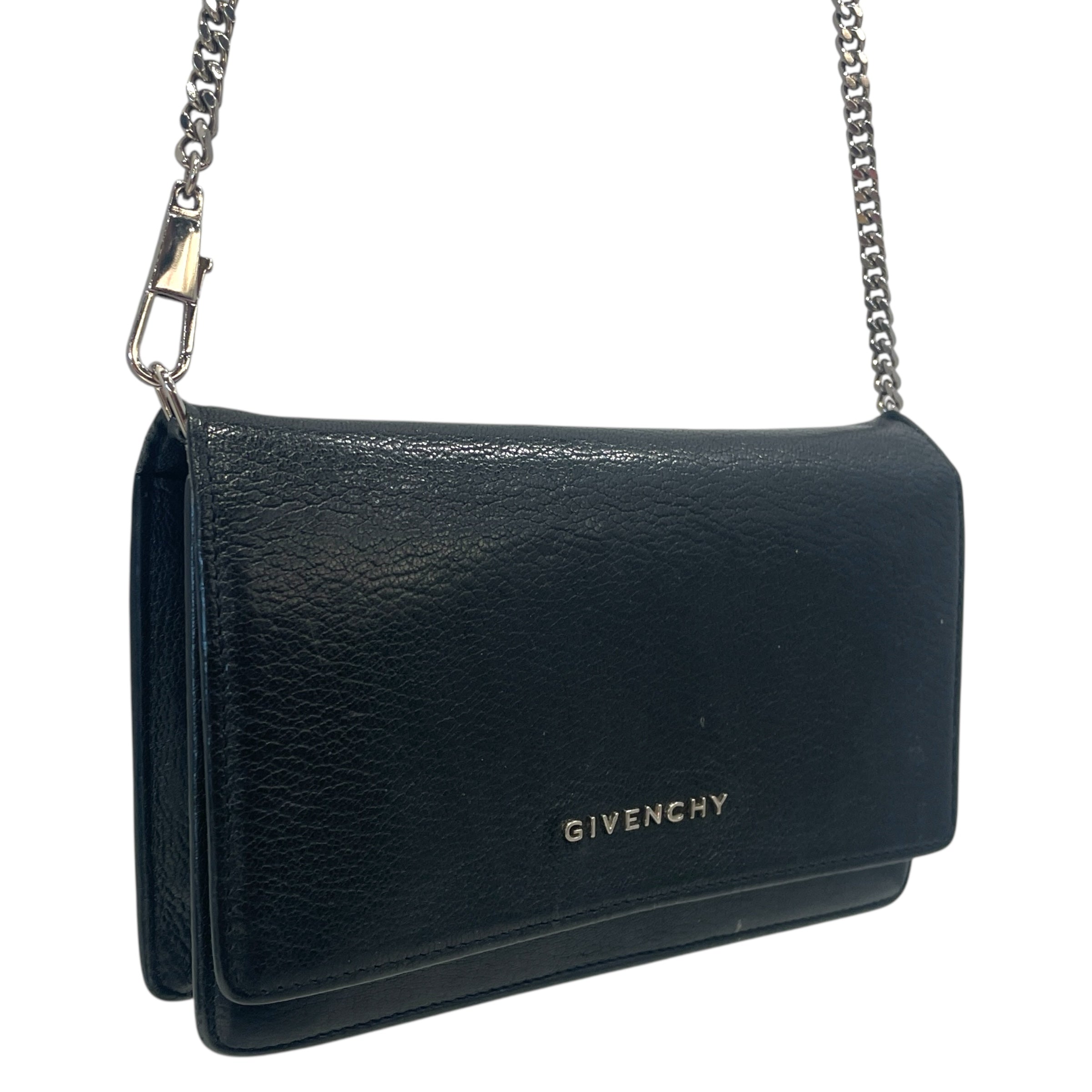 GIVENCHY/Cross Body Bag/Leather/BLK/Goatskin Sugar Pandora view 3