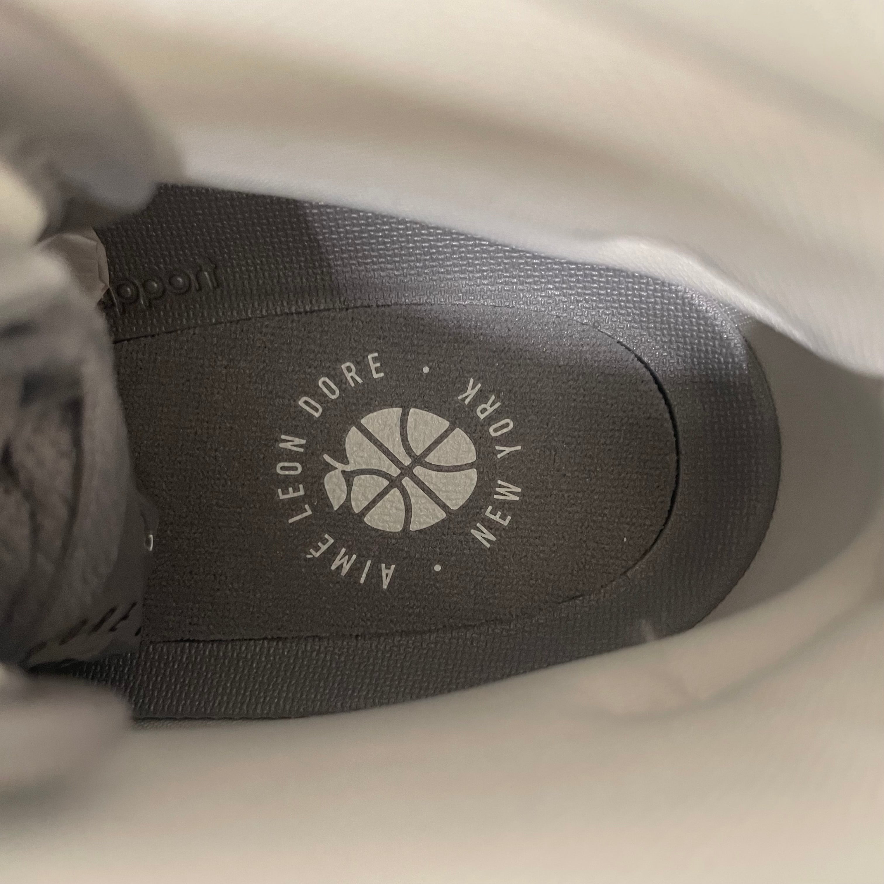 AIME LEON DORE/NEW BALANCE/Hi-Sneakers/US 10/Leather/WHT/wht&grey view 7