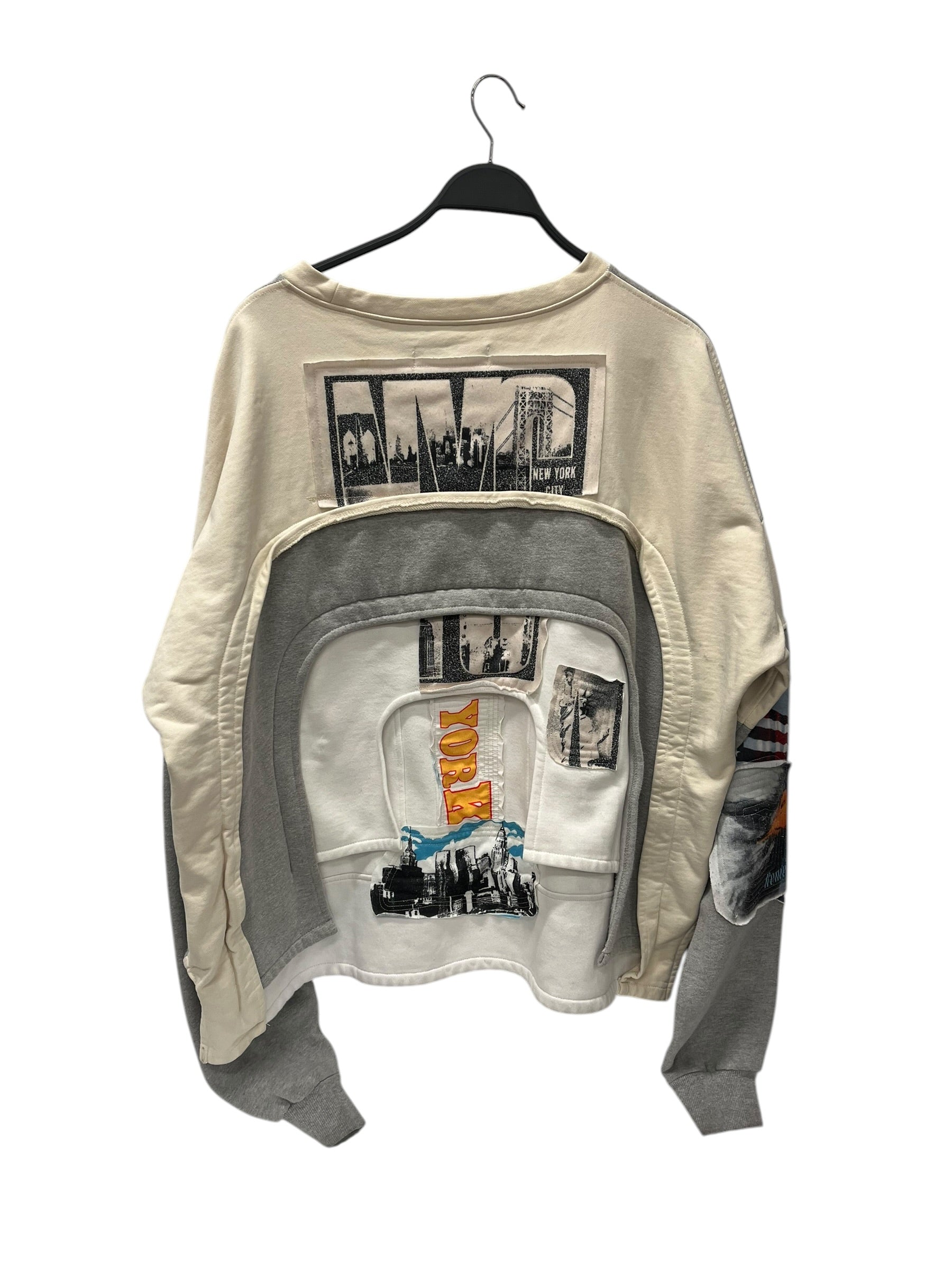 WHO DECIDES WAR/Sweatshirt/XL/Cotton/GRY/ view 2