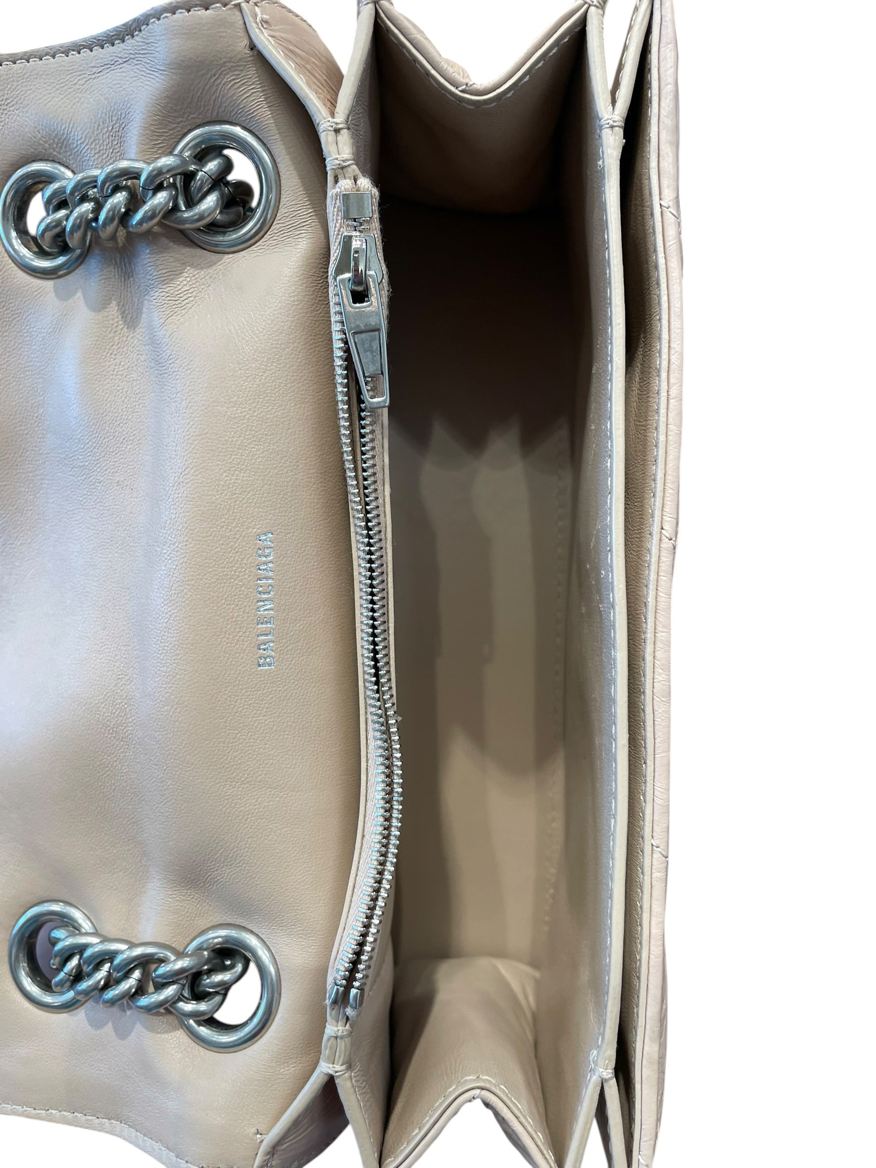 BALENCIAGA/Cross Body Bag/BEG/crushed calfskin view 7